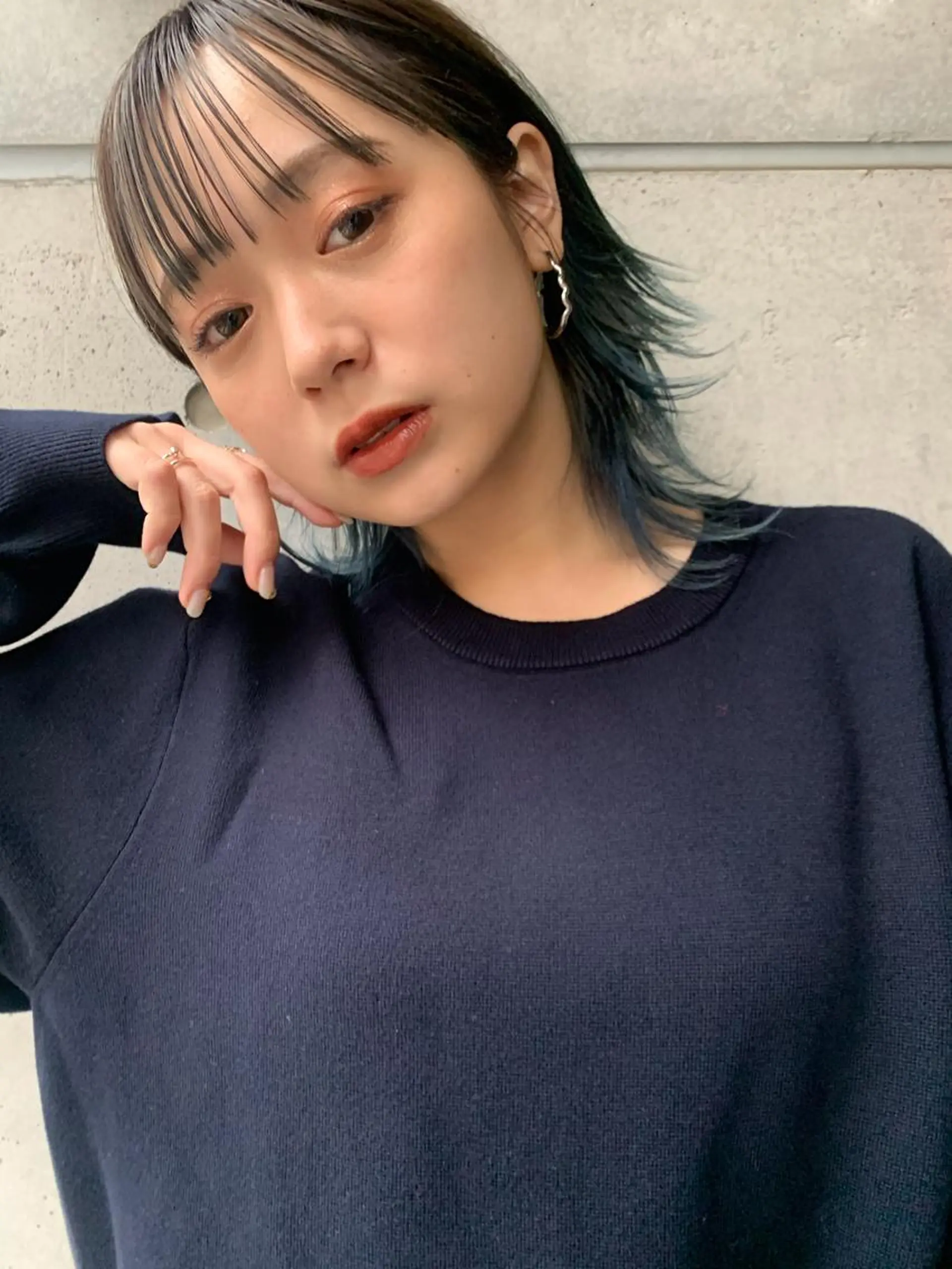 ミディアム カット 縮毛矯正 トリートメント lok[ロク] 高田馬場のヘアスタイル