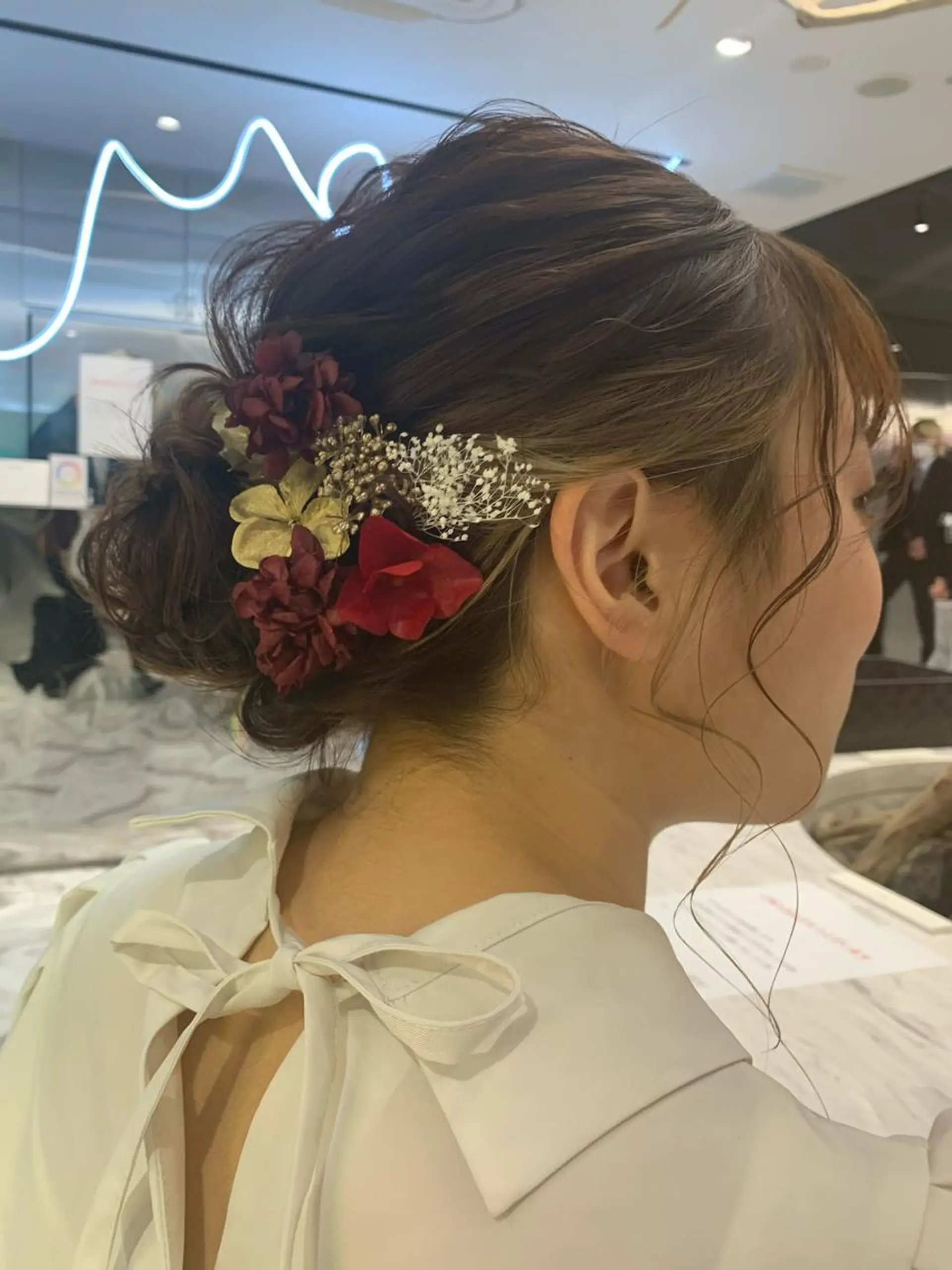 ミディアム ヘアアレンジ 平野 優奈のヘアスタイル