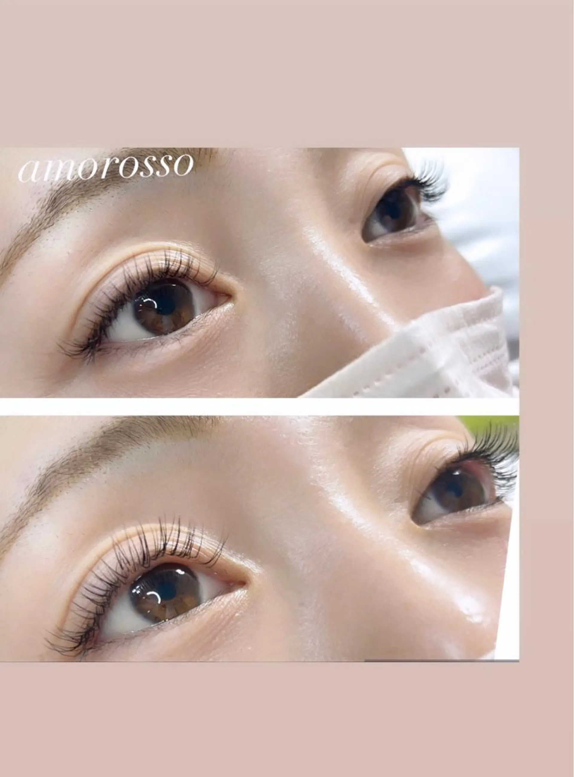 マツエク・マツパ バインドロック フラットラッシュ 一重×まつ毛パーマ マツエク アモロッソ所属・アモロッソ 🐻Miiのマツエク・マツパデザイン