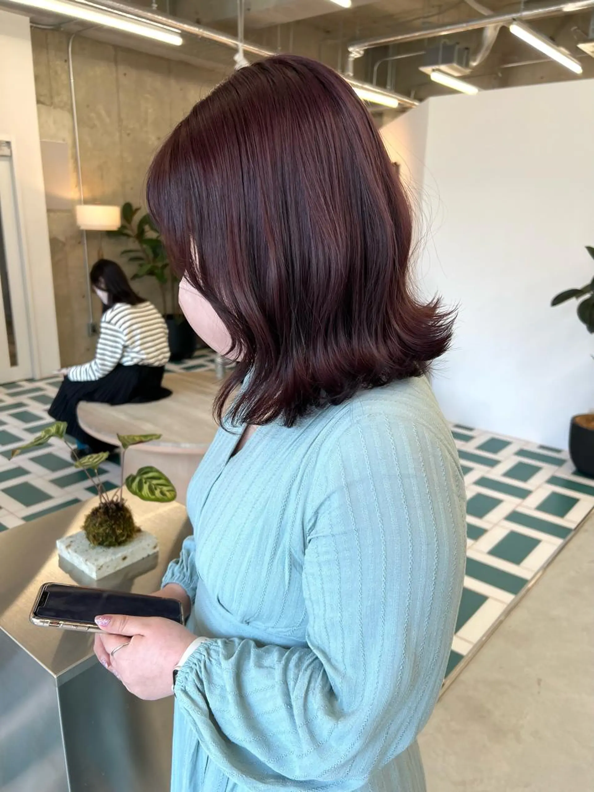 ミディアム カラー ラベンダーカラー ラベンダーピンク ピンクカラー noe所属・ボブ/艶髪/栄/ 名古屋/COCOのヘアスタイル