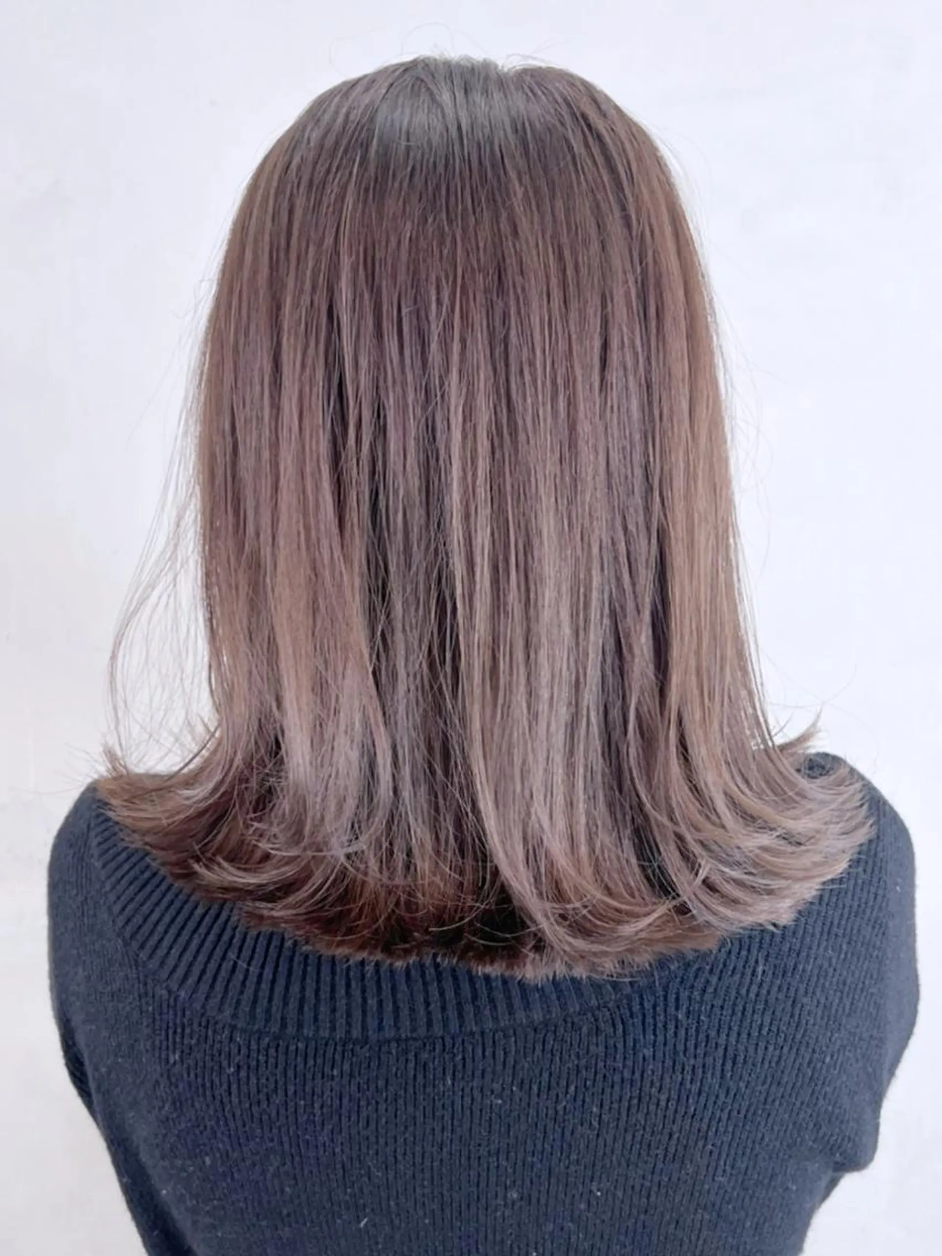 カラー パーマ ヘアアレンジ グレージュ ボブ カット ITbyALBUM 松戸のヘアスタイル