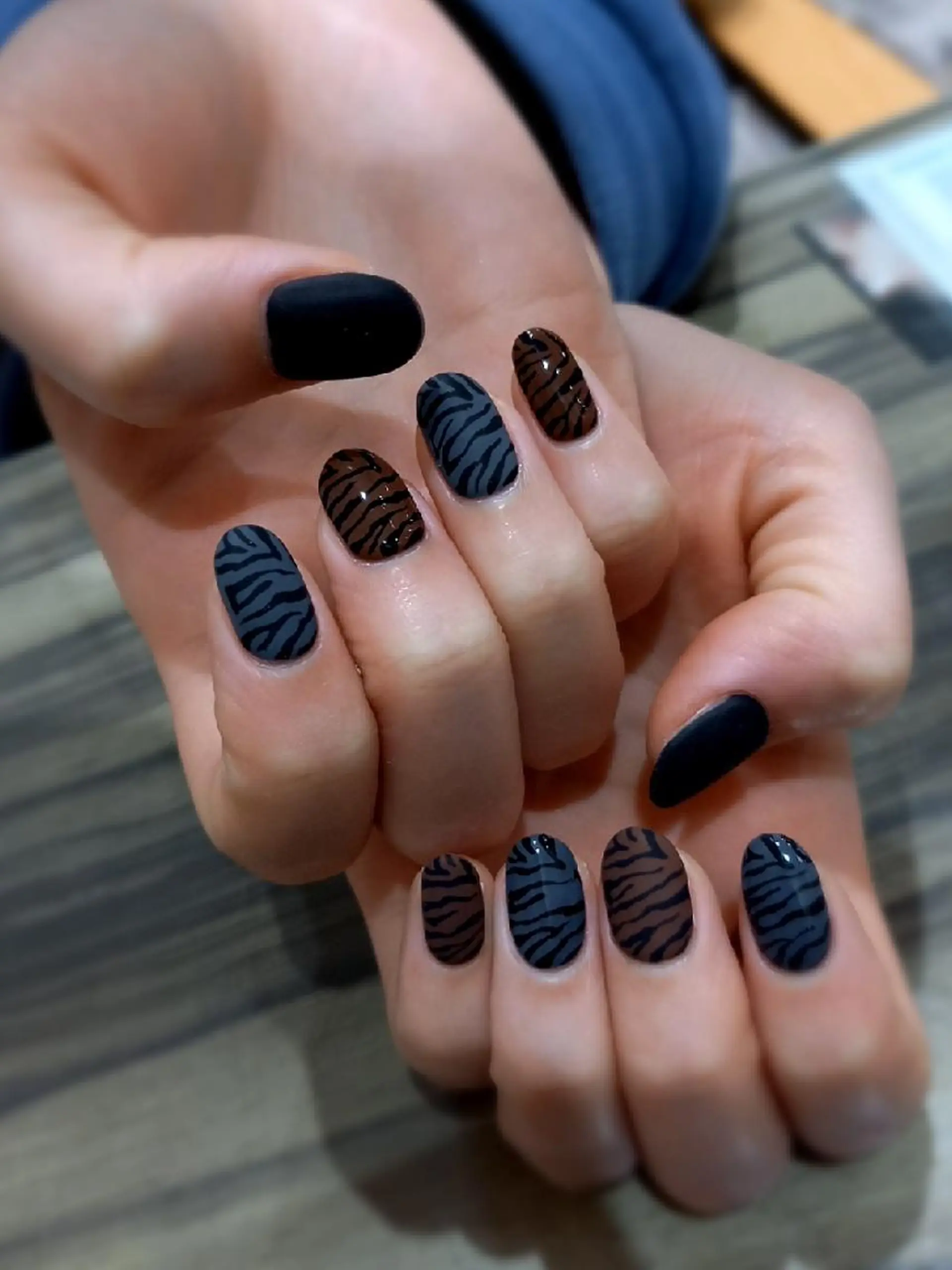 ネイル マットネイル ハンドネイル Progress Nailのネイルデザイン