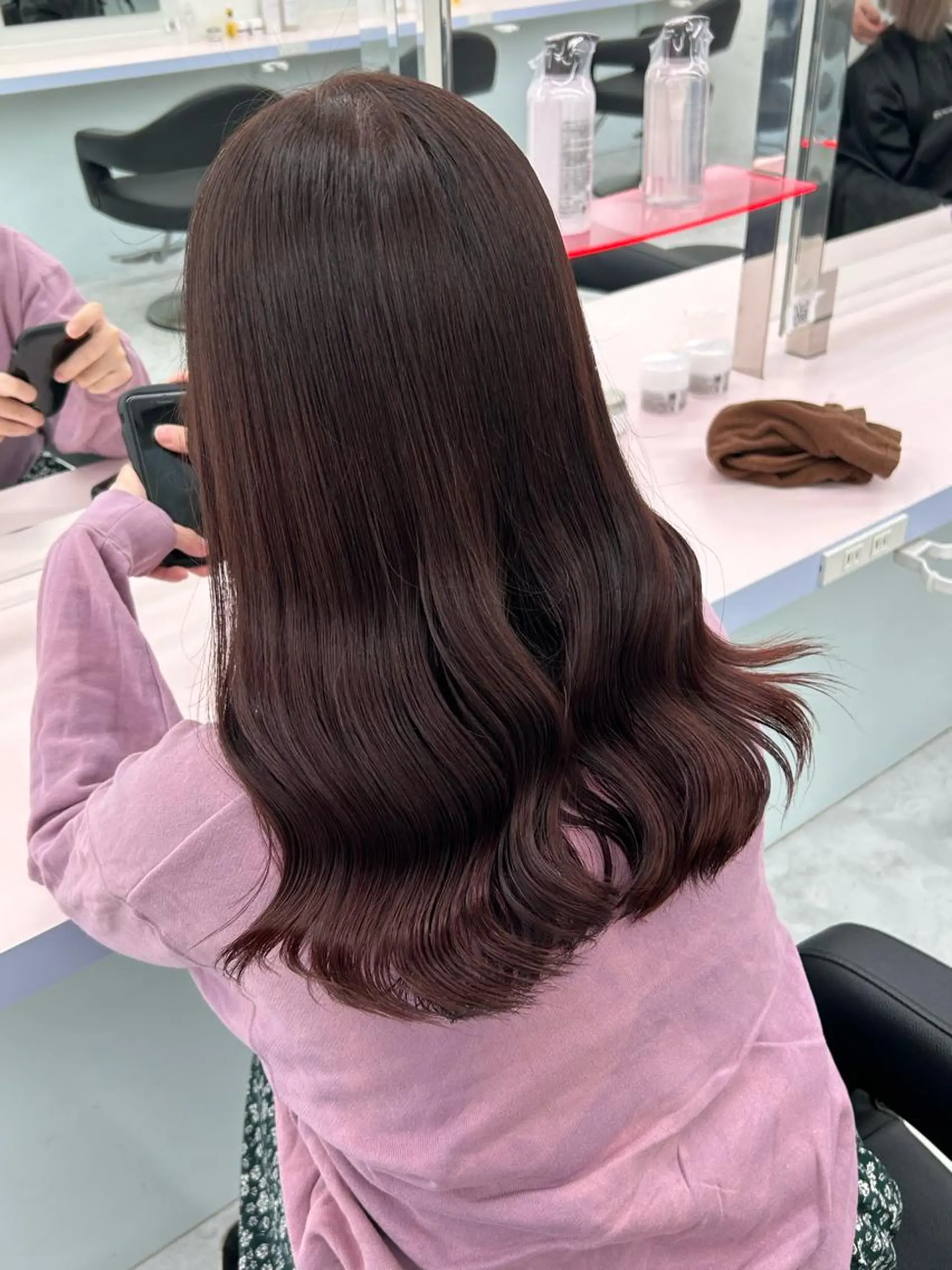 セミロング カラー ヘアアレンジ ヘアカラー トリートメント ブリーチなしの達人 🌈KAITOのヘアスタイル