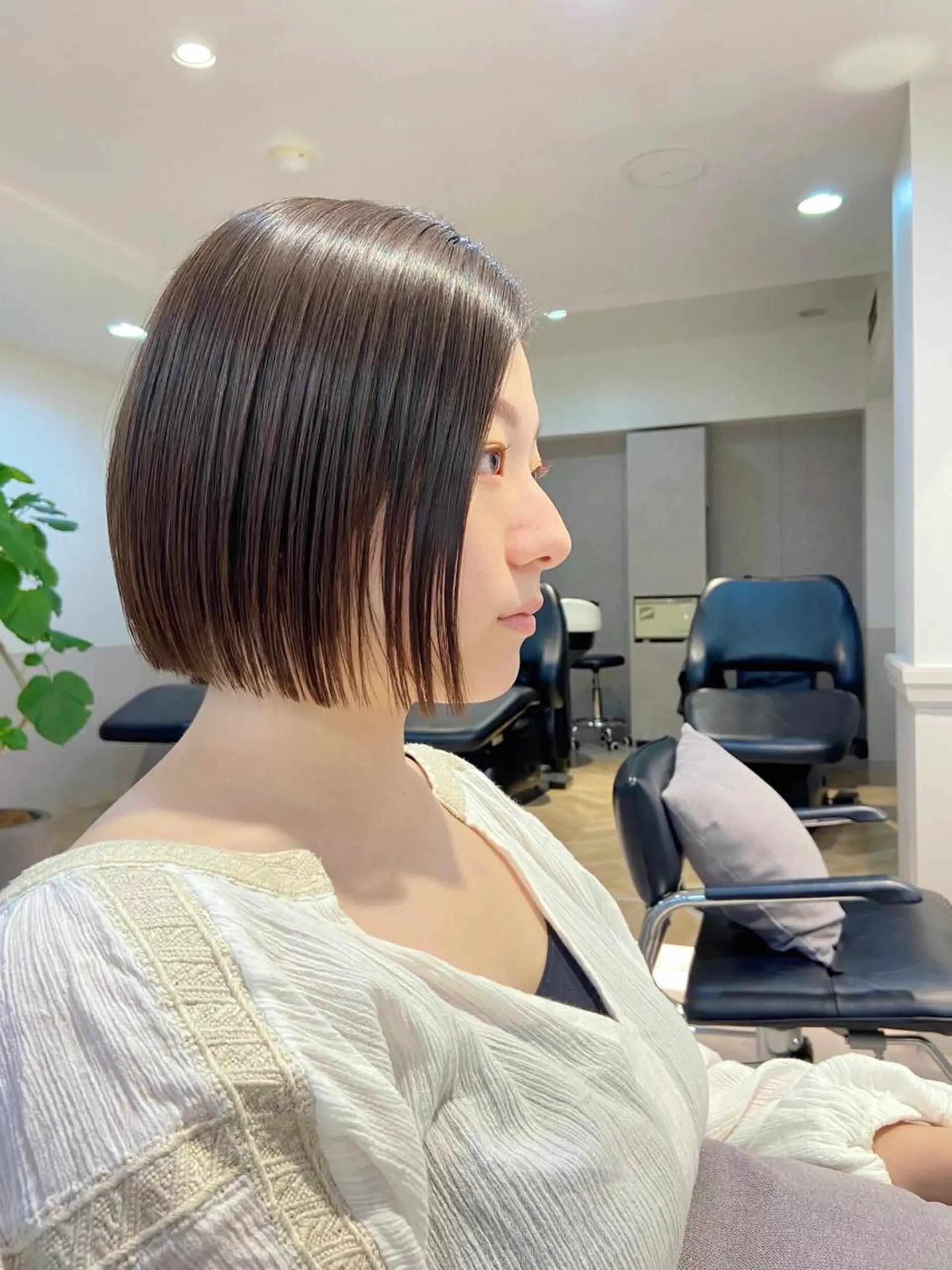 ミディアム 縮毛矯正 山下夕月 ショート🫧ボブのヘアスタイル