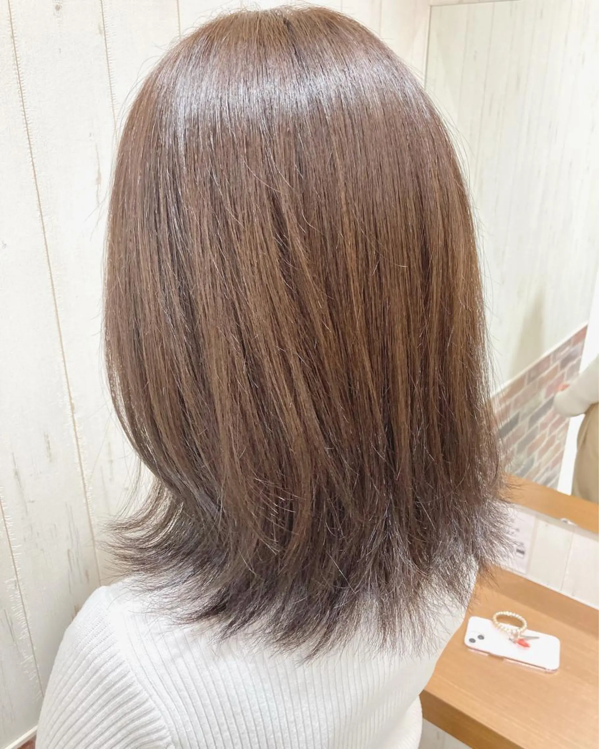 ミディアム カット 上野湧太 髪質改善/艶カラーのヘアスタイル