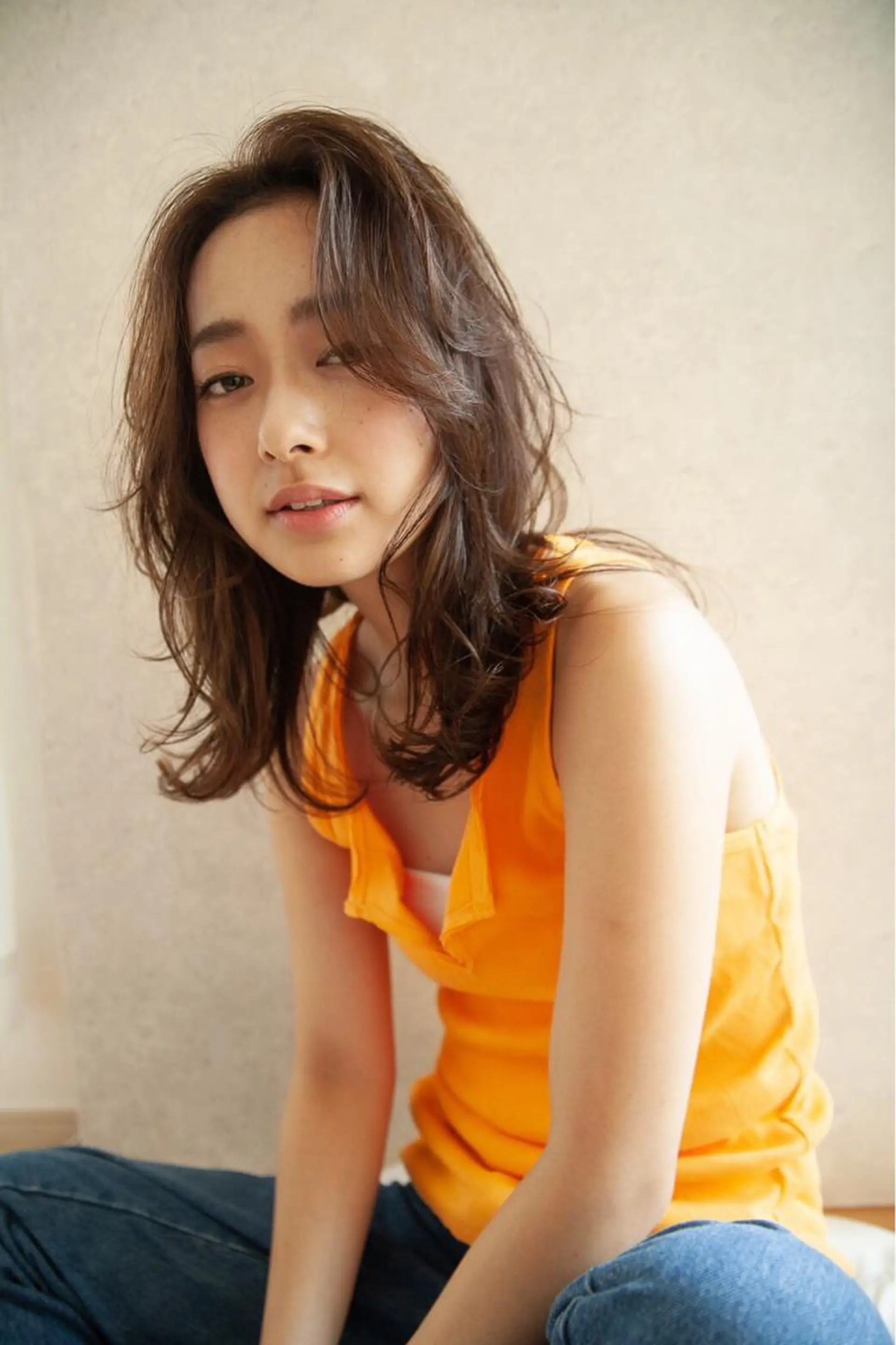 ミディアム パーマ カット パーマ トリートメント ☕️ベージュカラー 内藤光哉☕️のヘアスタイル