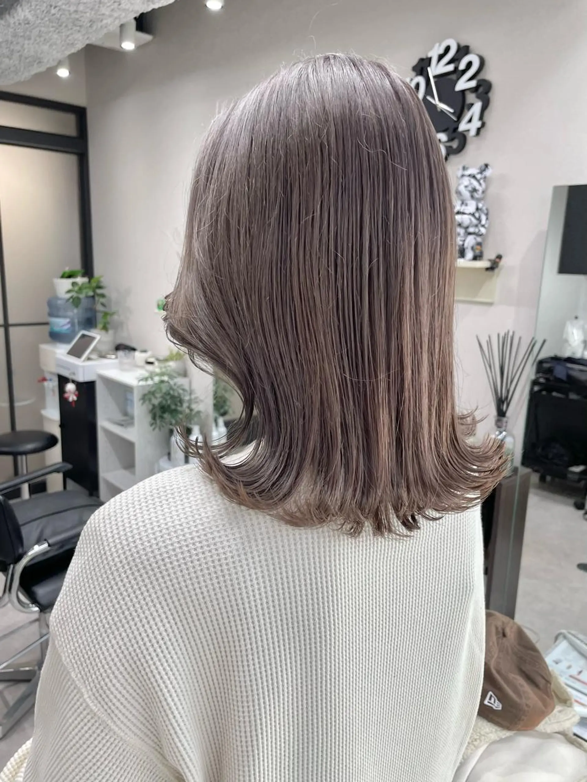 セミロング カラー カット ヘアカラー 髪質改善will hairdesignのヘアスタイル
