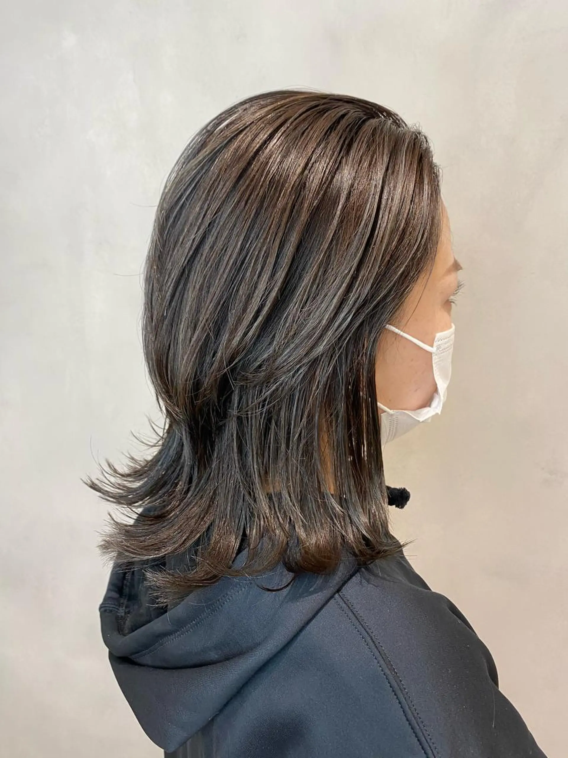 ミディアム カラー カット ヘアカラー 渡辺　亮/ 白髪ぼかし/髪質改善のヘアスタイル