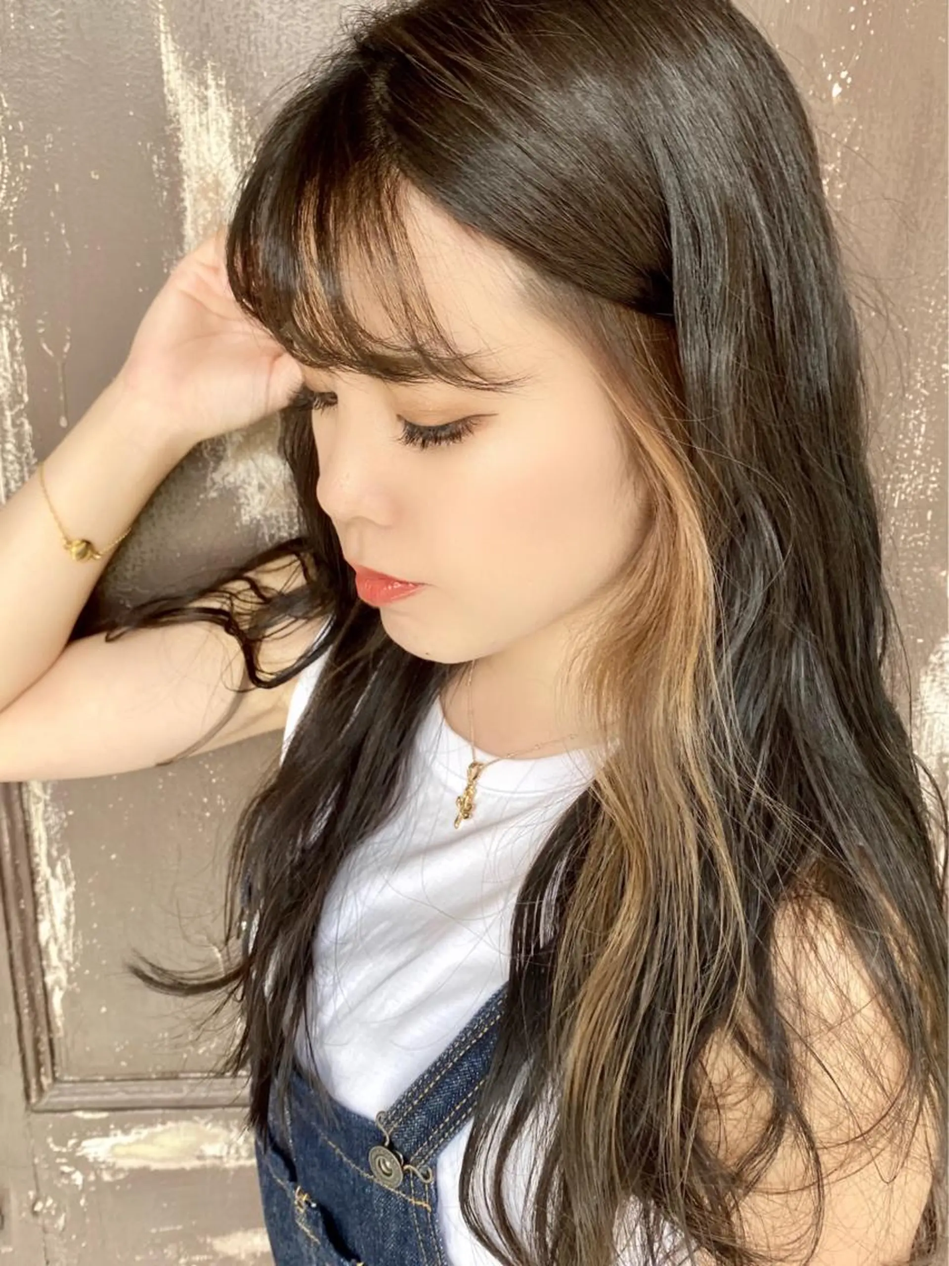 ロング カラー ベージュカラー ヘアカラー 川越 輝梨奈のヘアスタイル