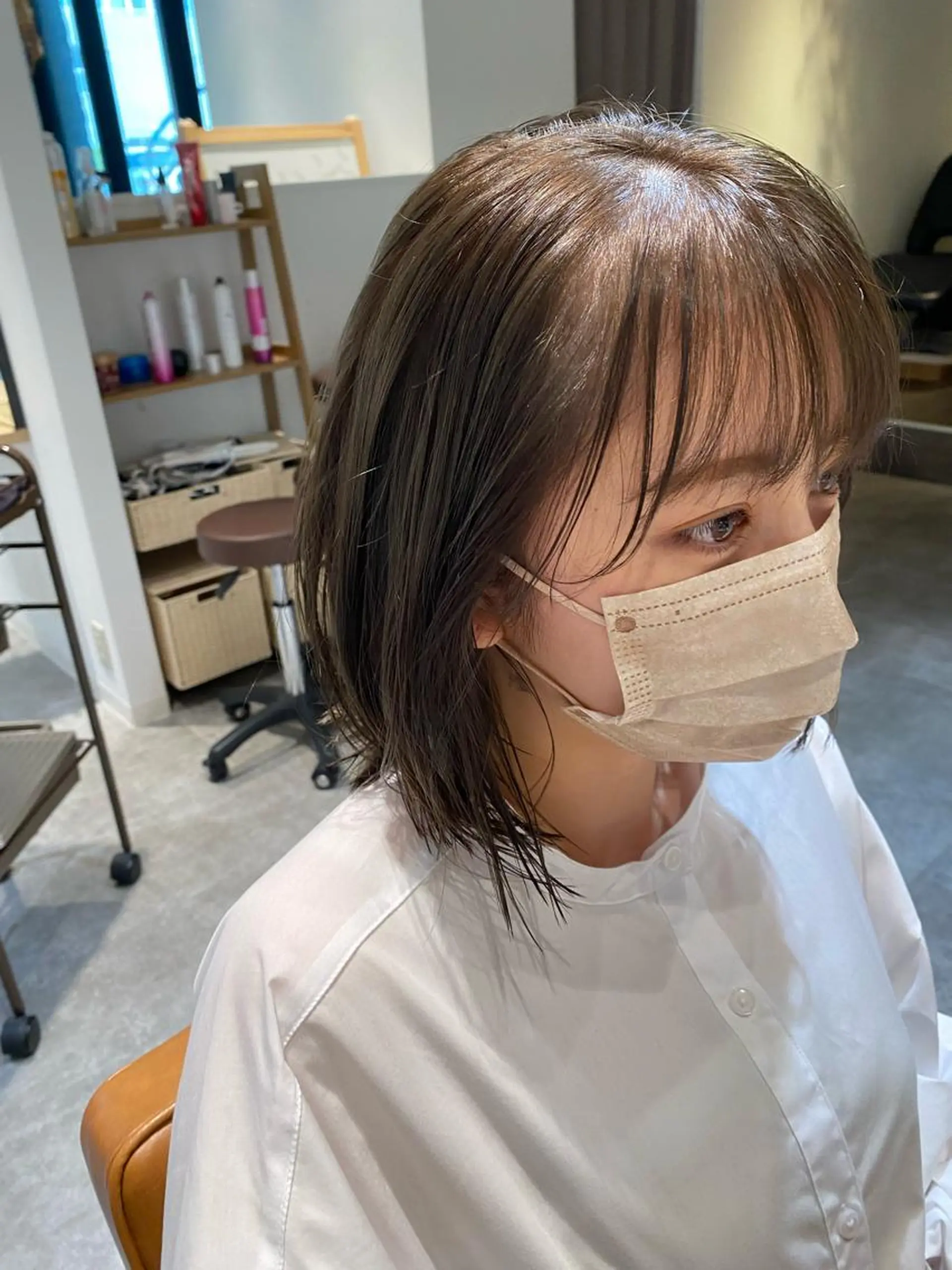 ミディアム カラー 透明感カラー ヘアカラー オスズ 🎀´-のヘアスタイル