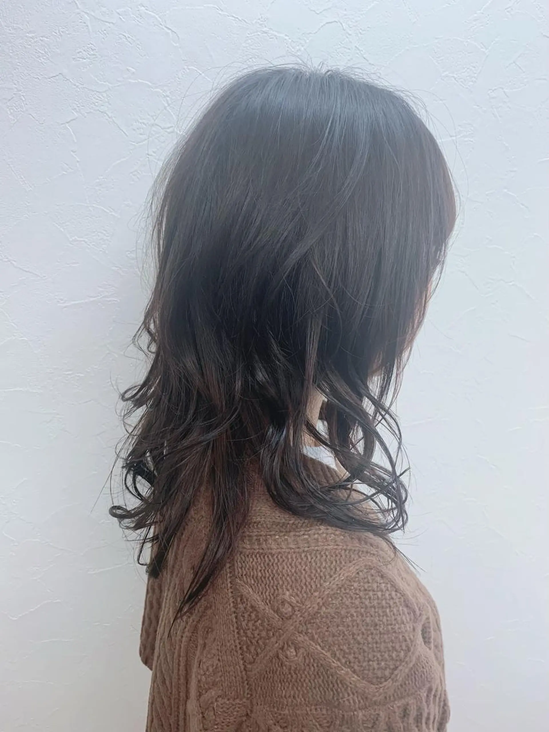 ミディアム カラー 菅沼 まみのヘアスタイル