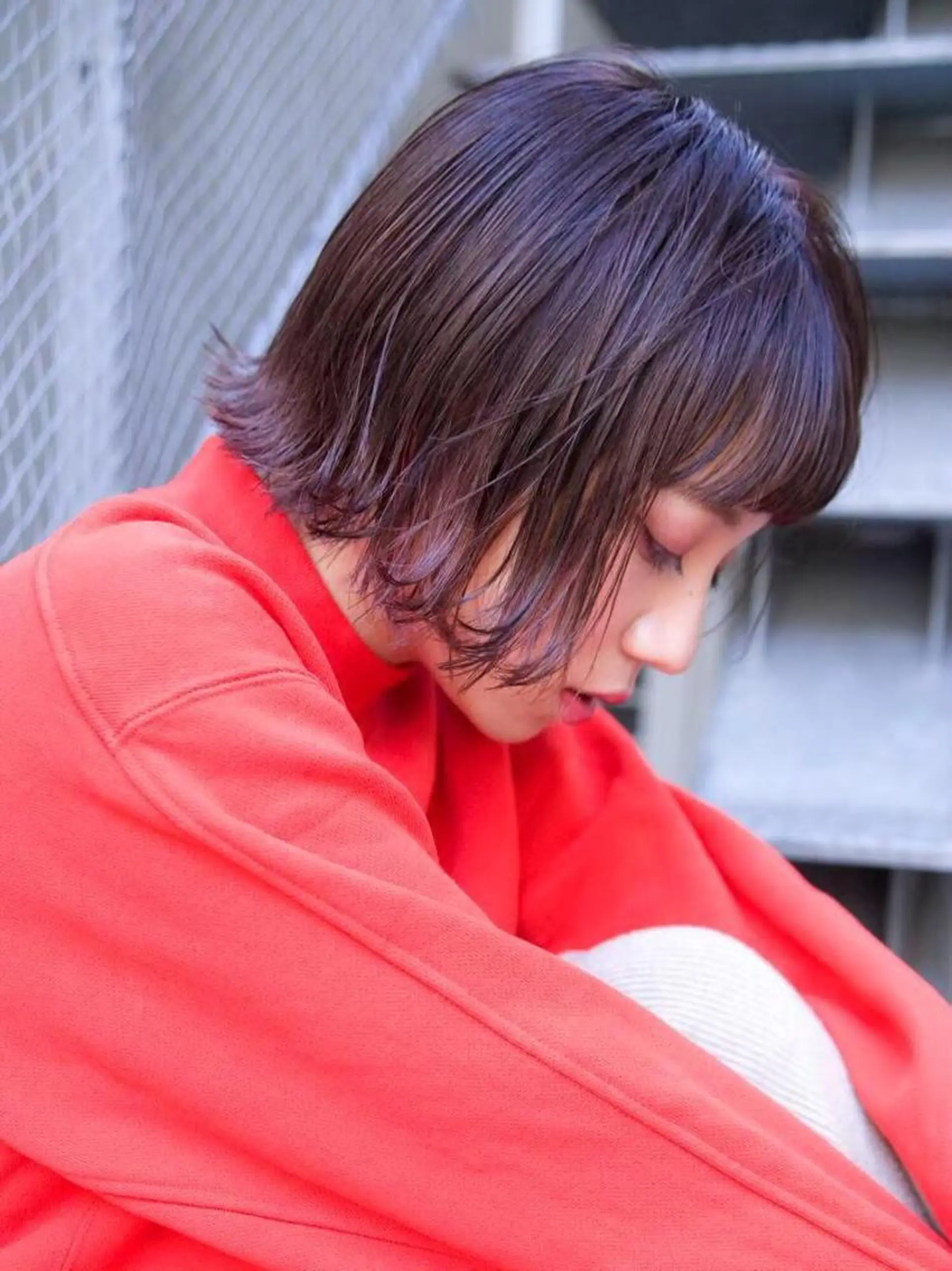 ミディアム カラー パーマ 💘透明感カラー💘 沖本 将宏のヘアスタイル