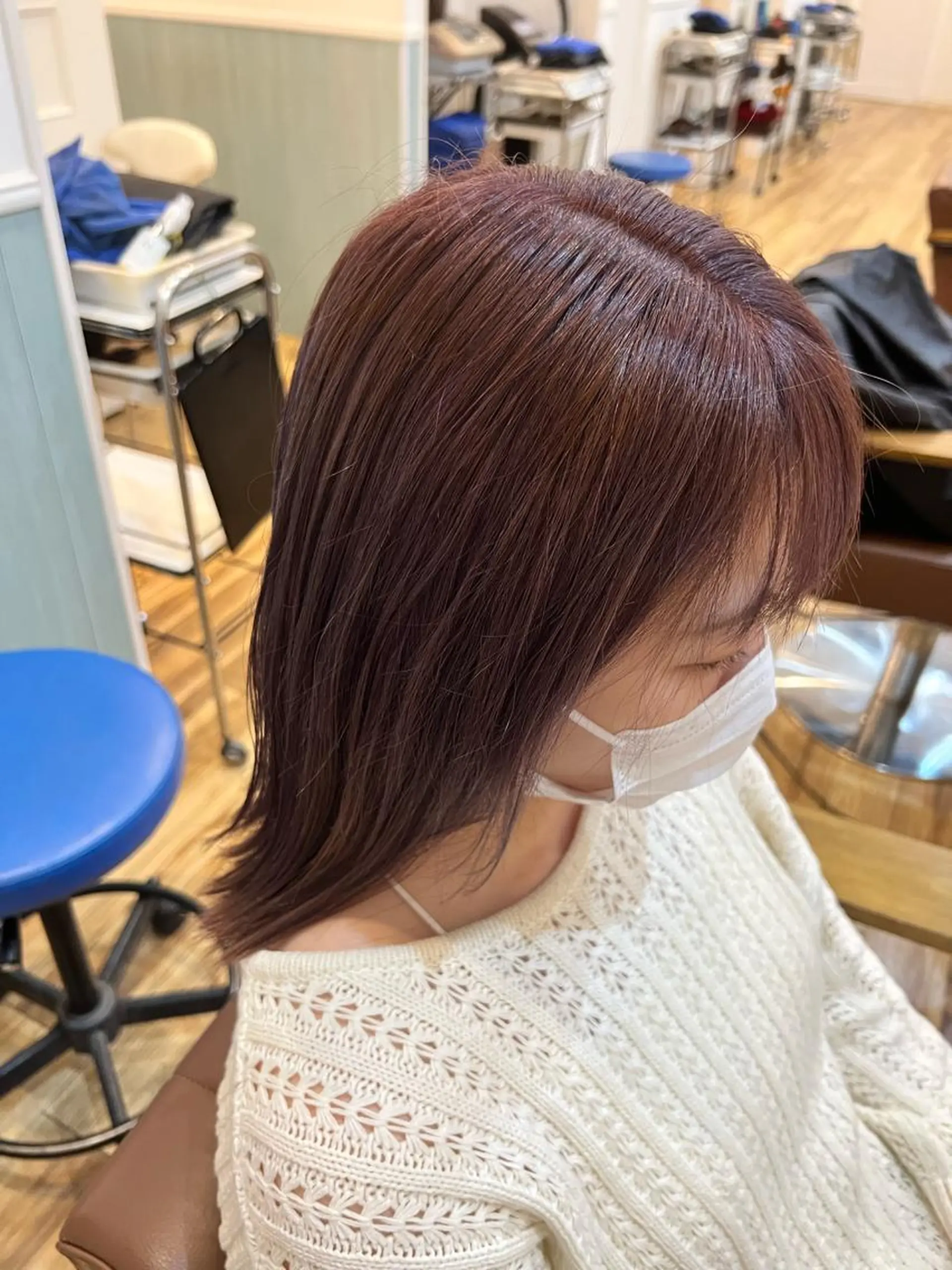 ミディアム カラー アッシュ パープルカラー 美容室Class所属・🐰ハイトーンカラー 畠山　渡🐰のヘアスタイル