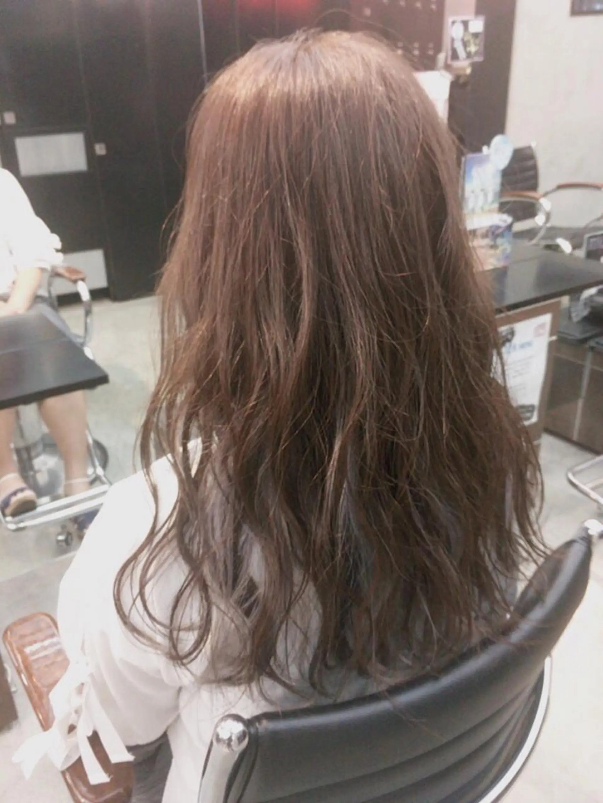 ロング カラー ヘアアレンジ ブルーカラー インナーカラー ラベンダーカラー nable.所属・栗林 実莉のネイルデザイン