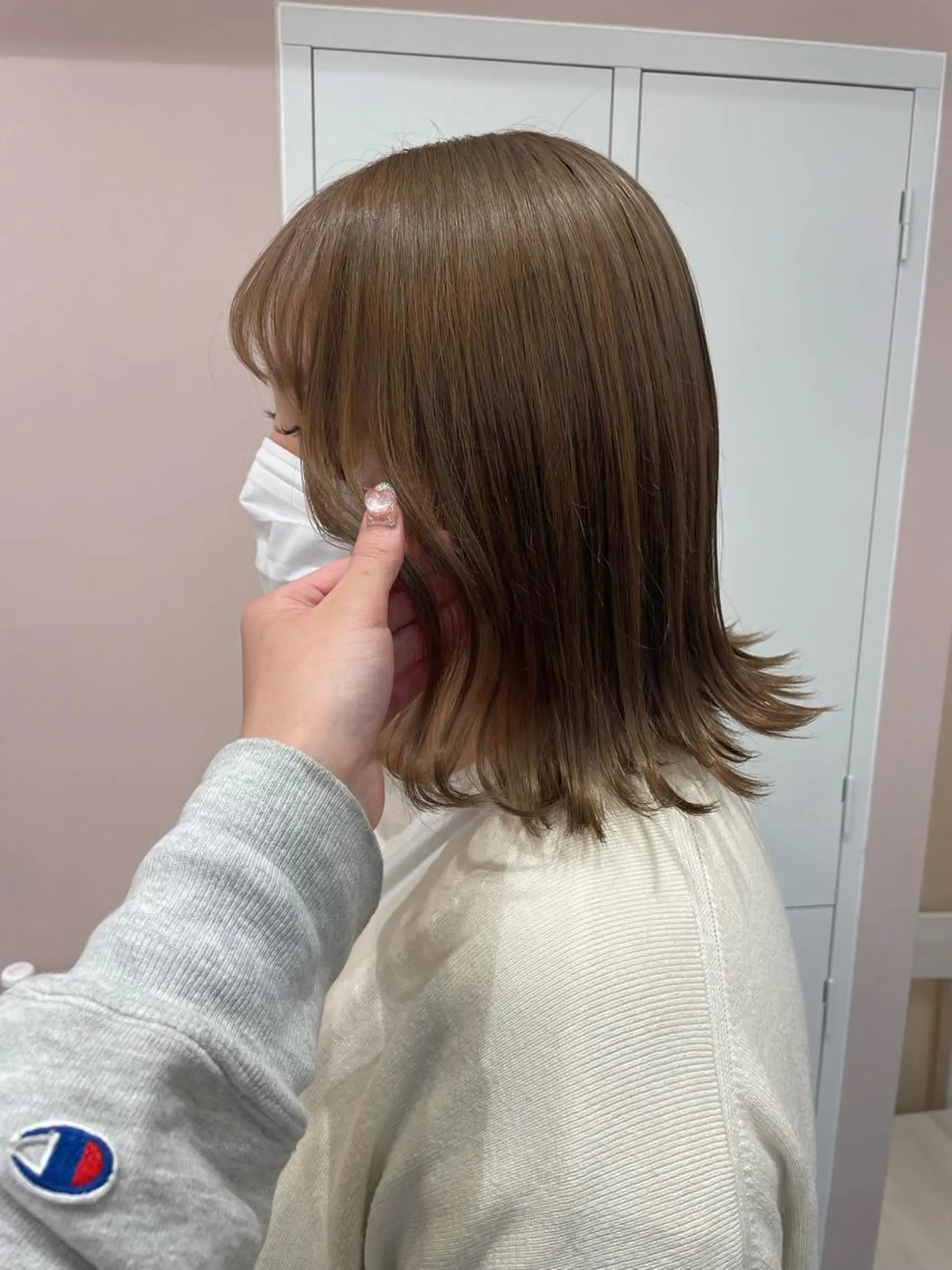 ミディアム ヘアカラー トリートメント ヘッドスパ マホ/日吉/髪質改善 /レイヤー/ガーリーのヘアスタイル