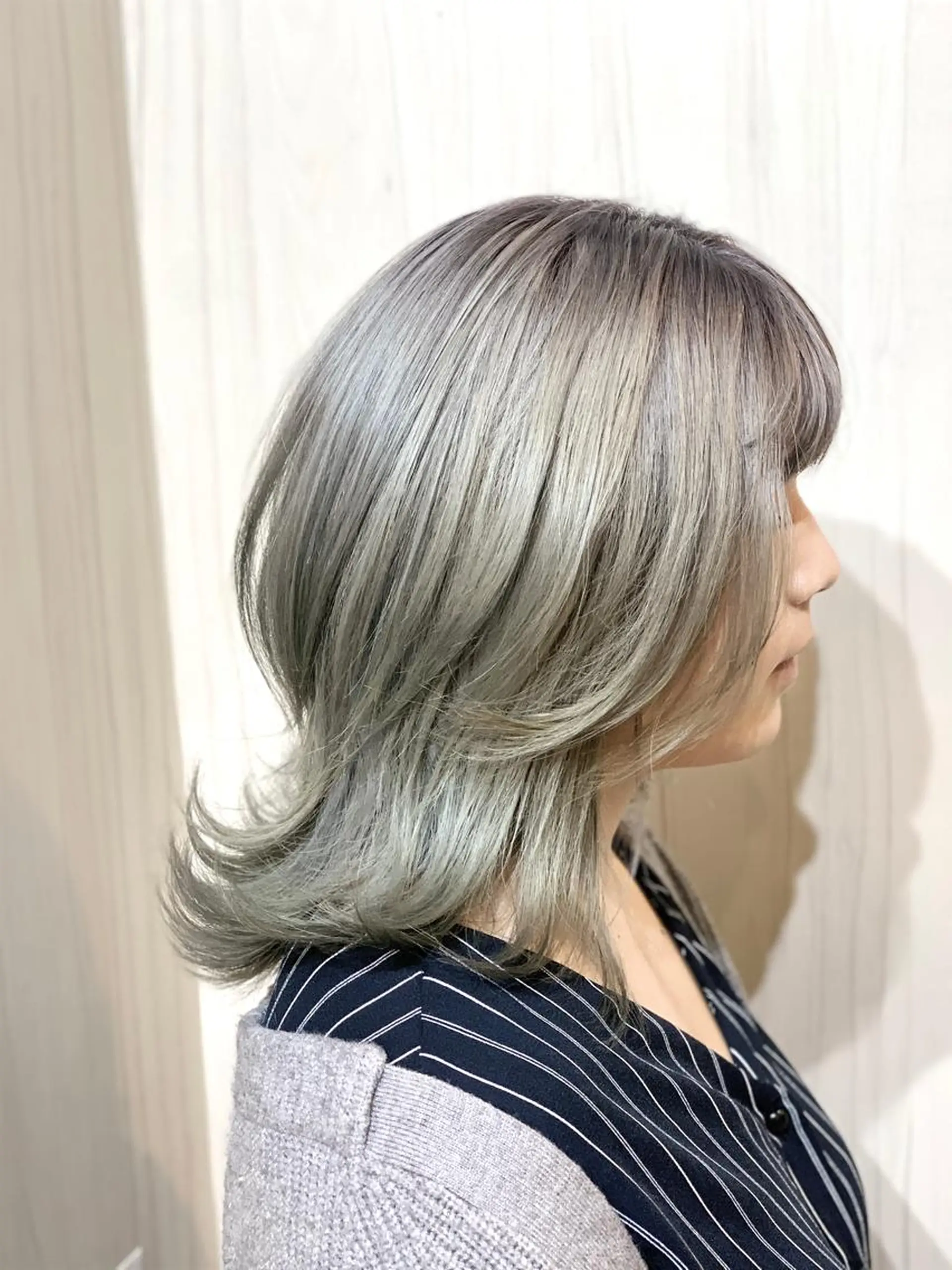 ミディアム カラー ヘアアレンジ ⭐️柏木皇気ブリーチ ムラ修正/他店直しのヘアスタイル