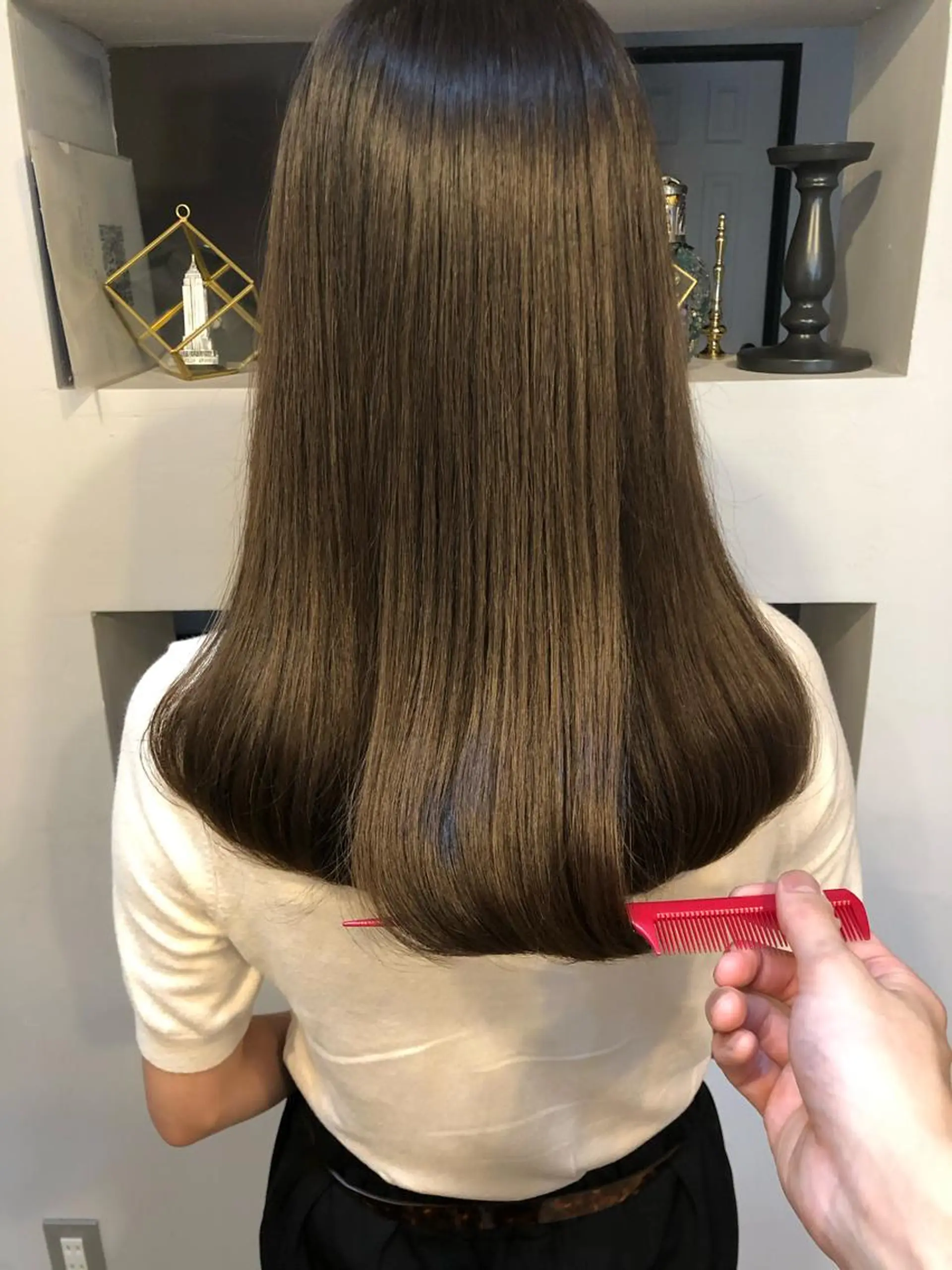 セミロング 髪質改善 トリートメント カット ヘアカラー トリートメント また会いたくなる 美容師【KENTA】のヘアスタイル