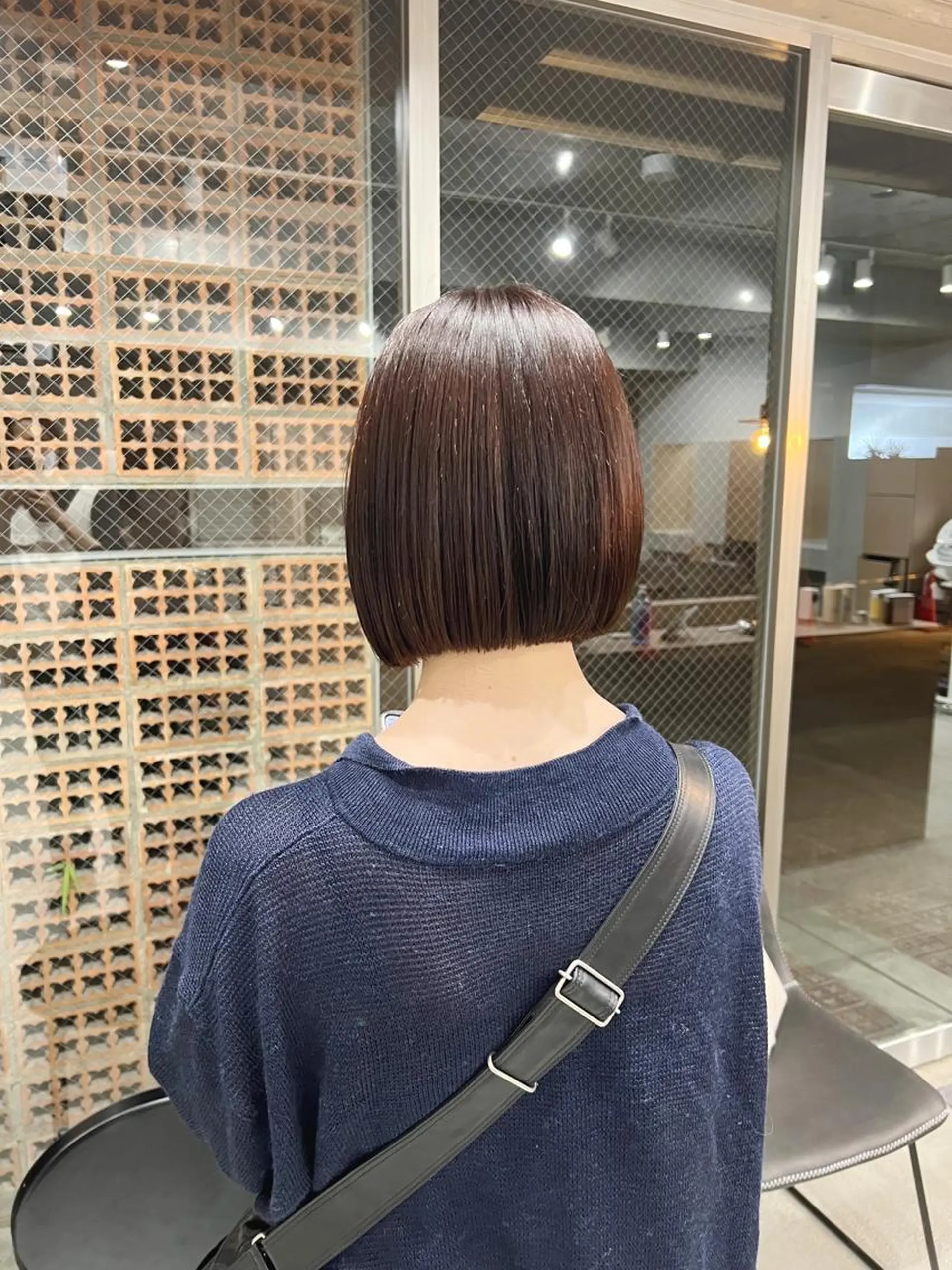 ショート カラー ボブパーマコテ巻き風 パーマNo1深江秀平のヘアスタイル