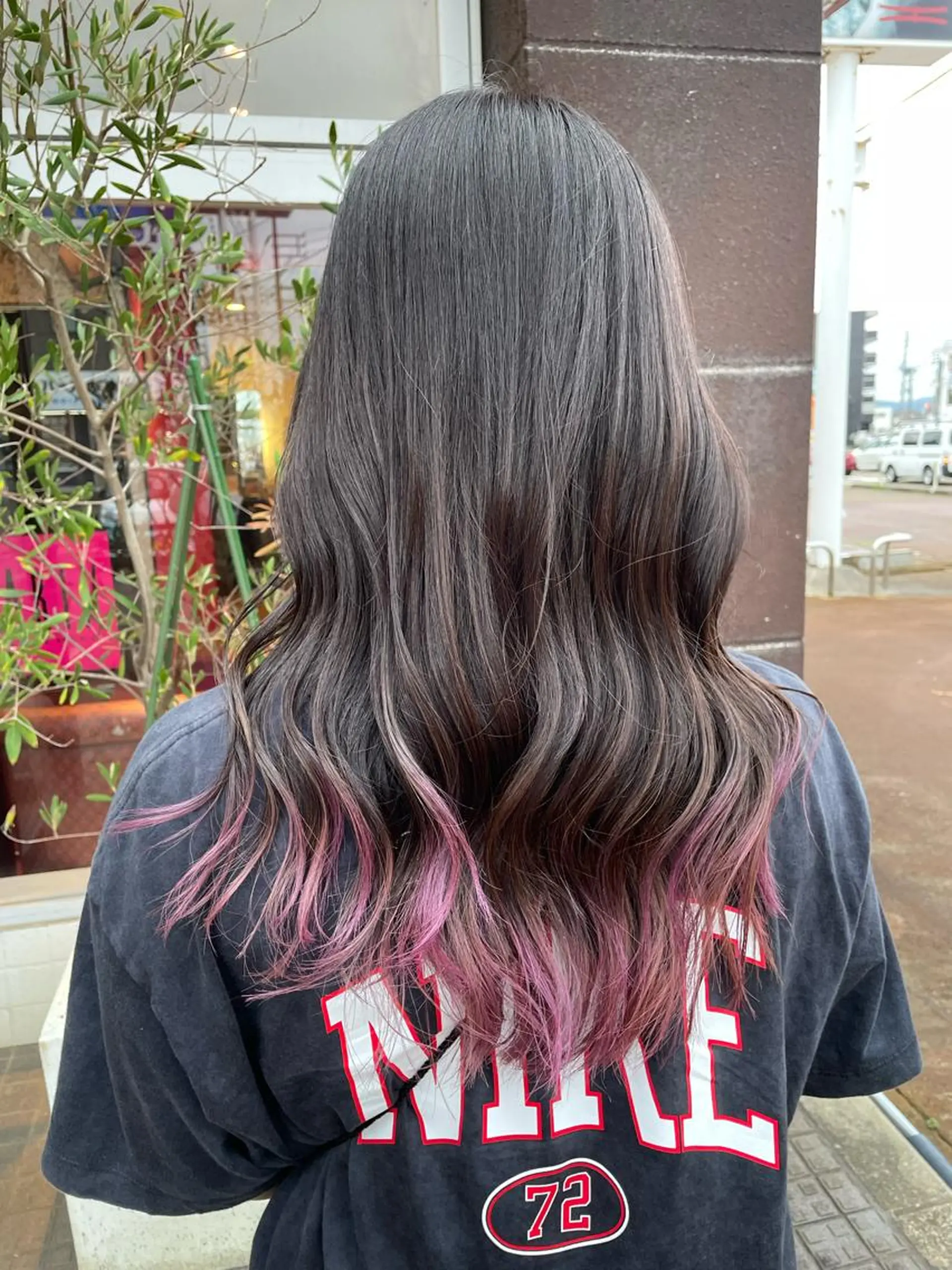 ロング カラー ヘアアレンジ EARTH長岡店🩵 石原莉穂のヘアスタイル