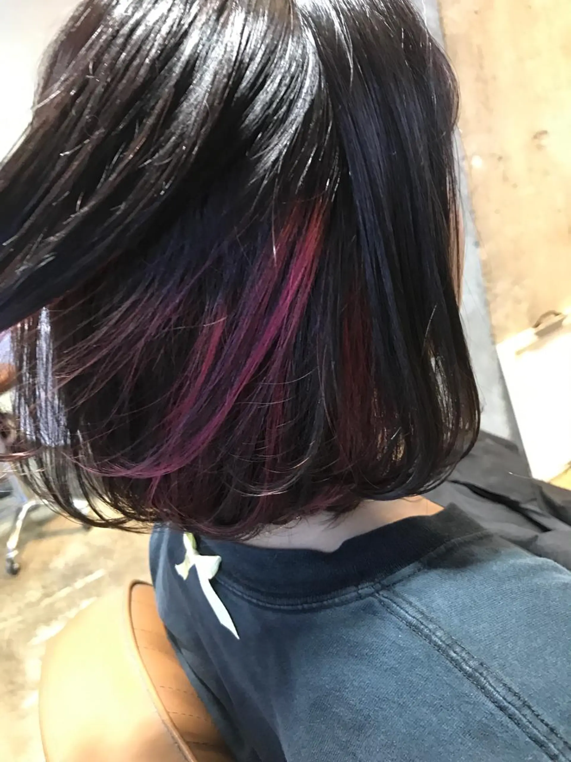 ショート カラー パーマ ヘアアレンジ メンズ キッズ ネイル マツエク・マツパ ダブルカラー ピンクカラー カラーマツエク ピンク サロンドミルク 原宿のヘアスタイル