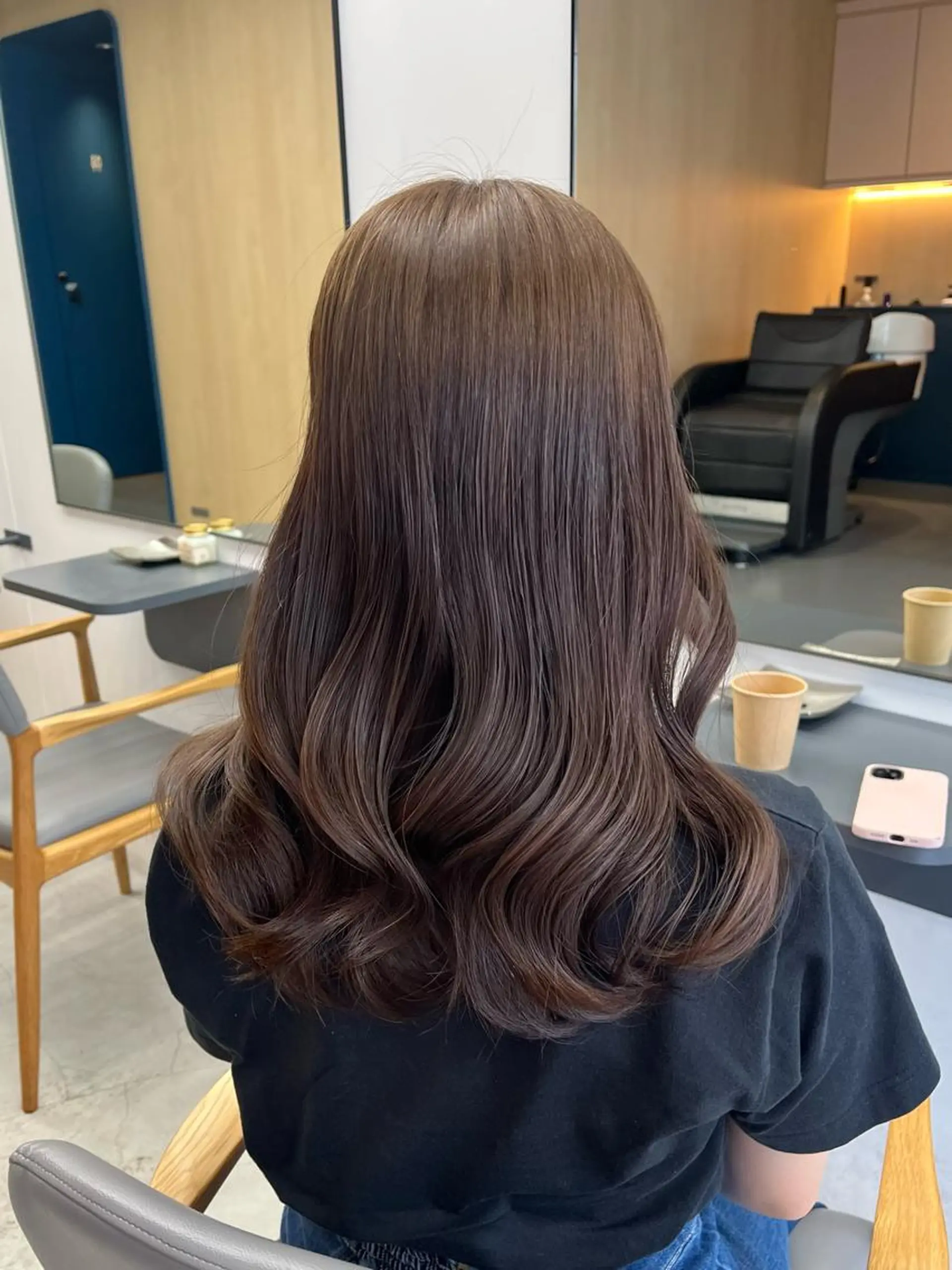 カラー ブリーチ グレージュ ブリーチなしカラー ayaka♡ 柔らかカラーのヘアスタイル