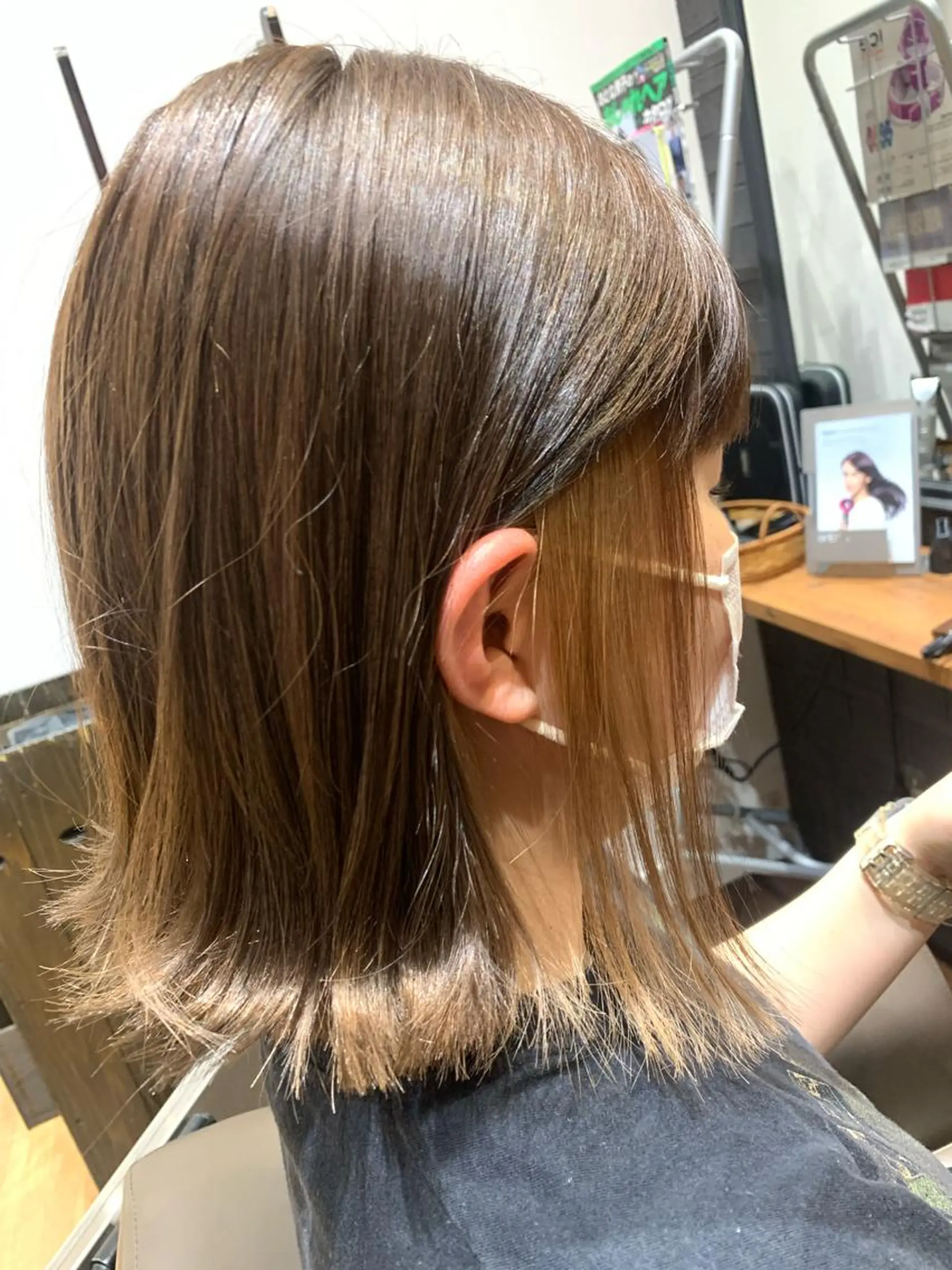 ミディアム ボブ 🎀ツヤ暖色カラー 🎀大塚ナオミのヘアスタイル