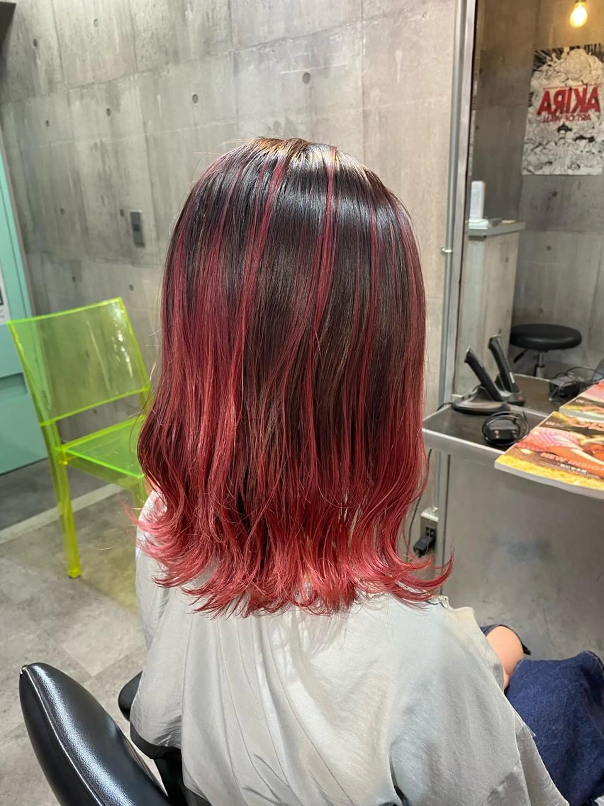 ミディアム カラー カット ヘアカラー 艶髪サラサラカラー 🌈前原健吾のヘアスタイル