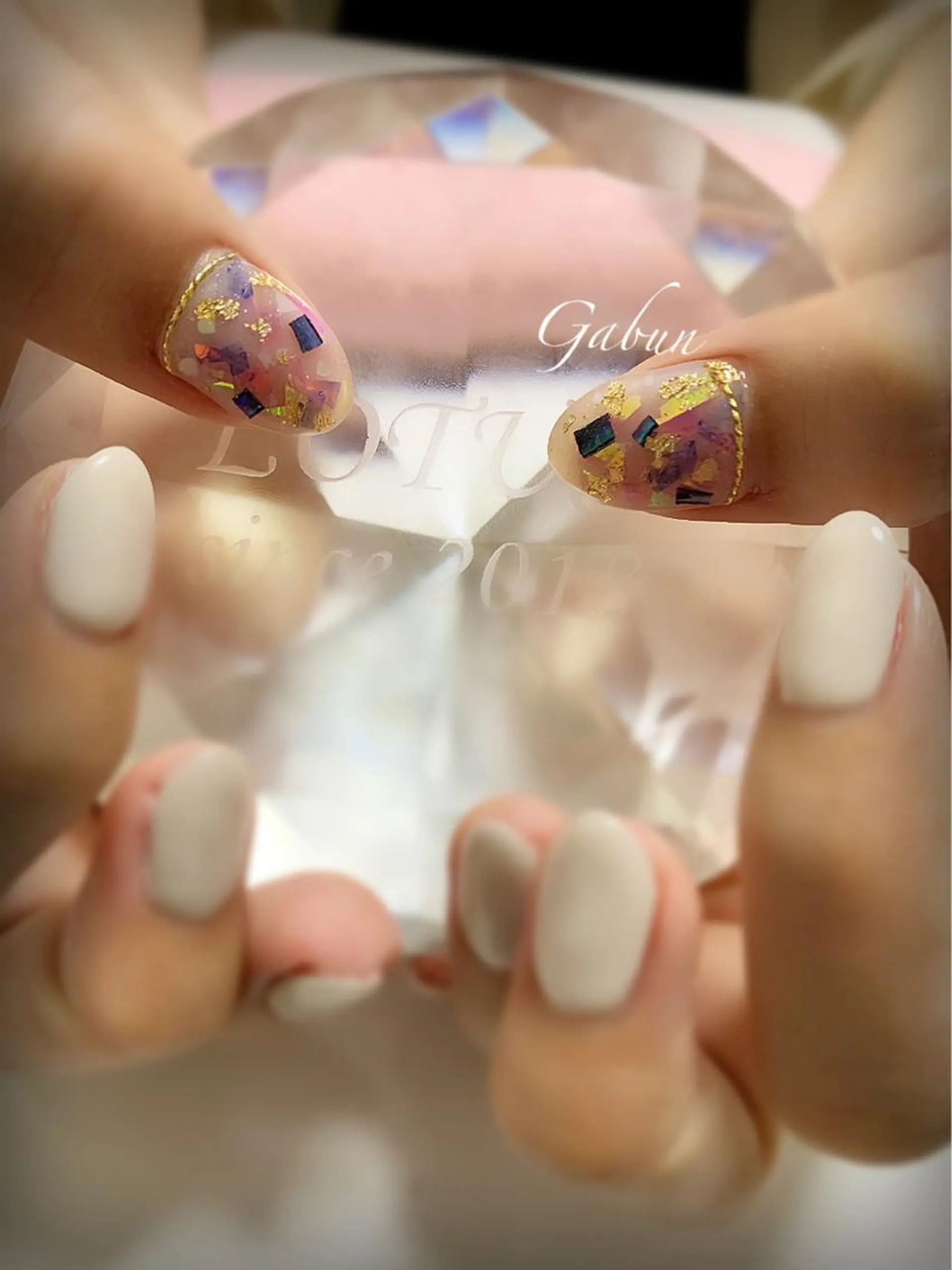 ショート LOTUS ネイルサロンのネイルデザイン