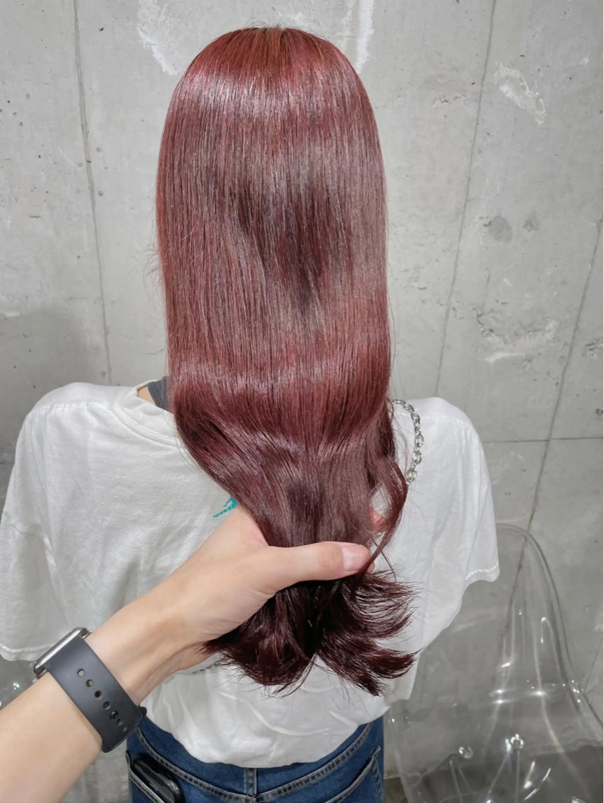 ロング カラー ヘアカラー トリートメント ヘッドスパ ヘアセット ベージュカラー💖 やすひろのヘアスタイル