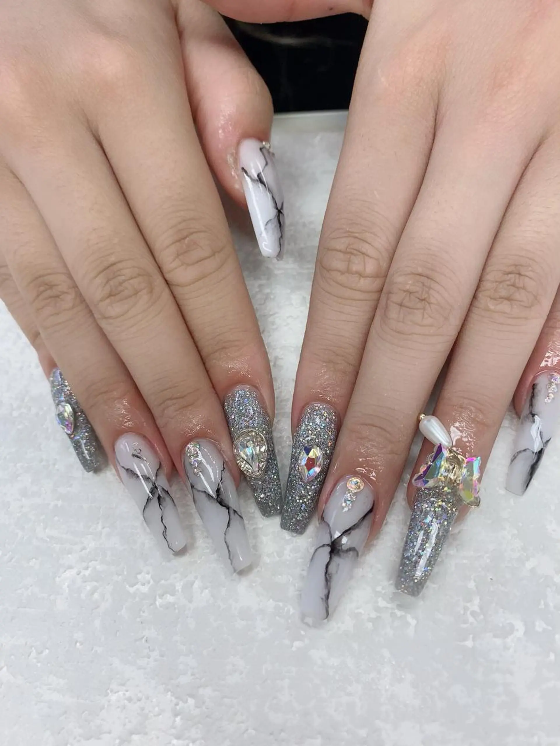 ロング ハンドネイル JNA認定講師🌸 RIEのネイルデザイン