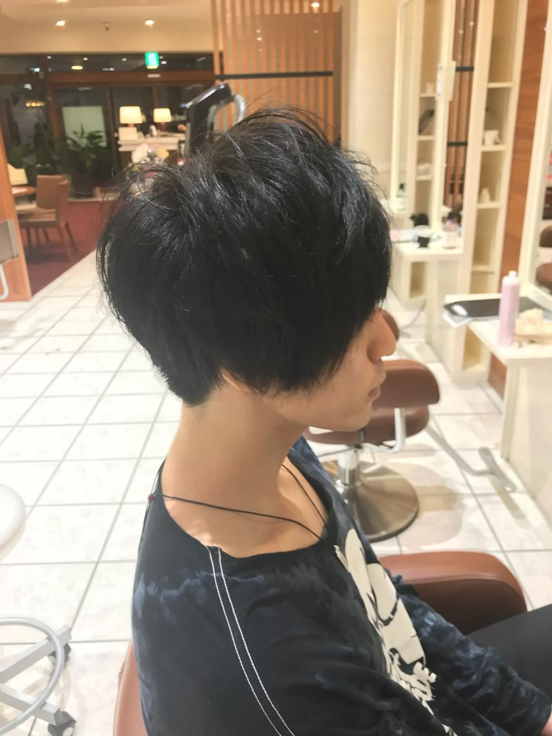 ショート メンズ マッシュ 刈り上げ ボブ テラモト カズヨシのヘアスタイル