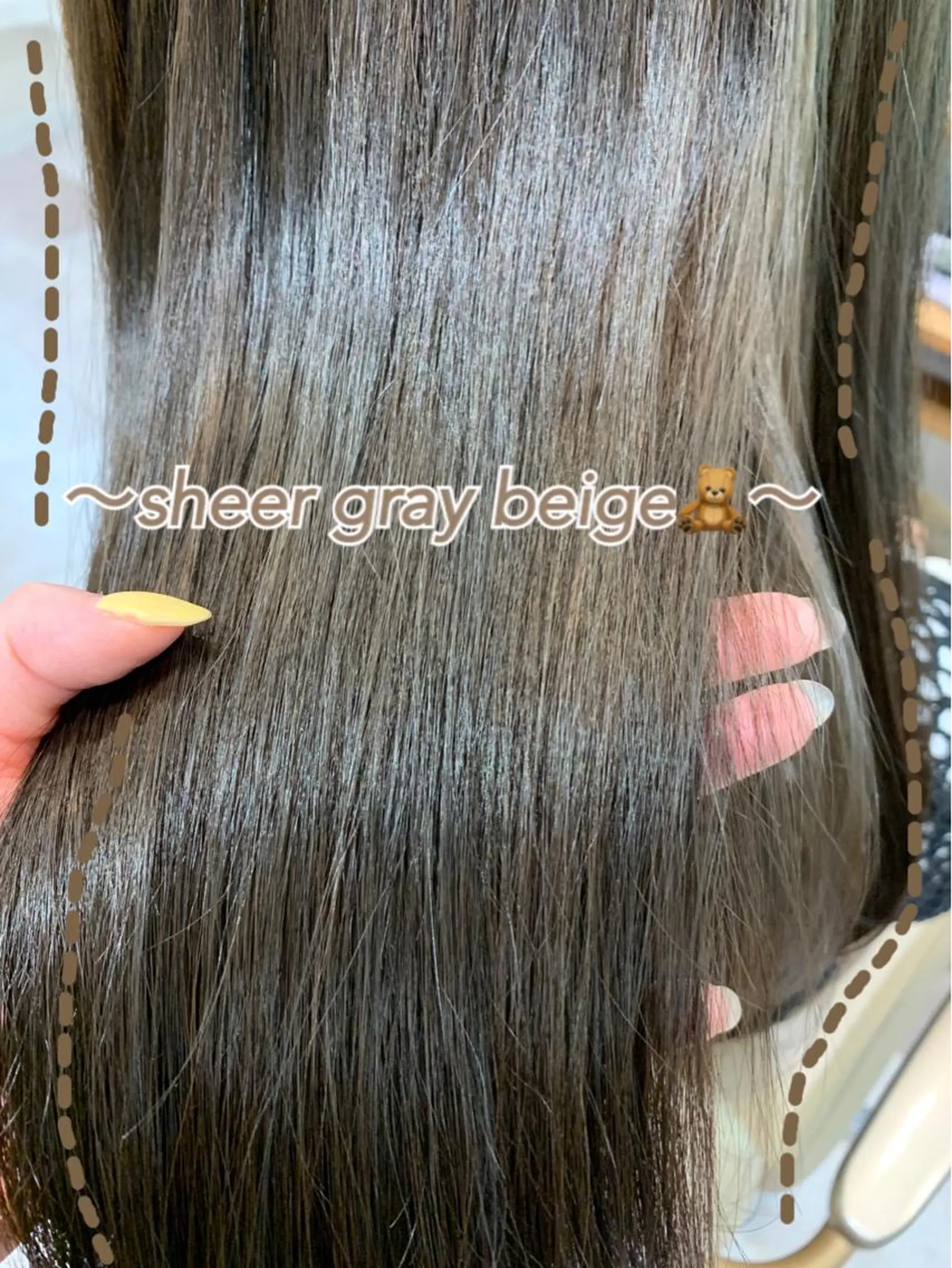 セミロング カラー ヘアアレンジ イルミナカラー トリートメント rita atelier 【リタ】所属・韓国hair🦋 Nanaのヘアスタイル