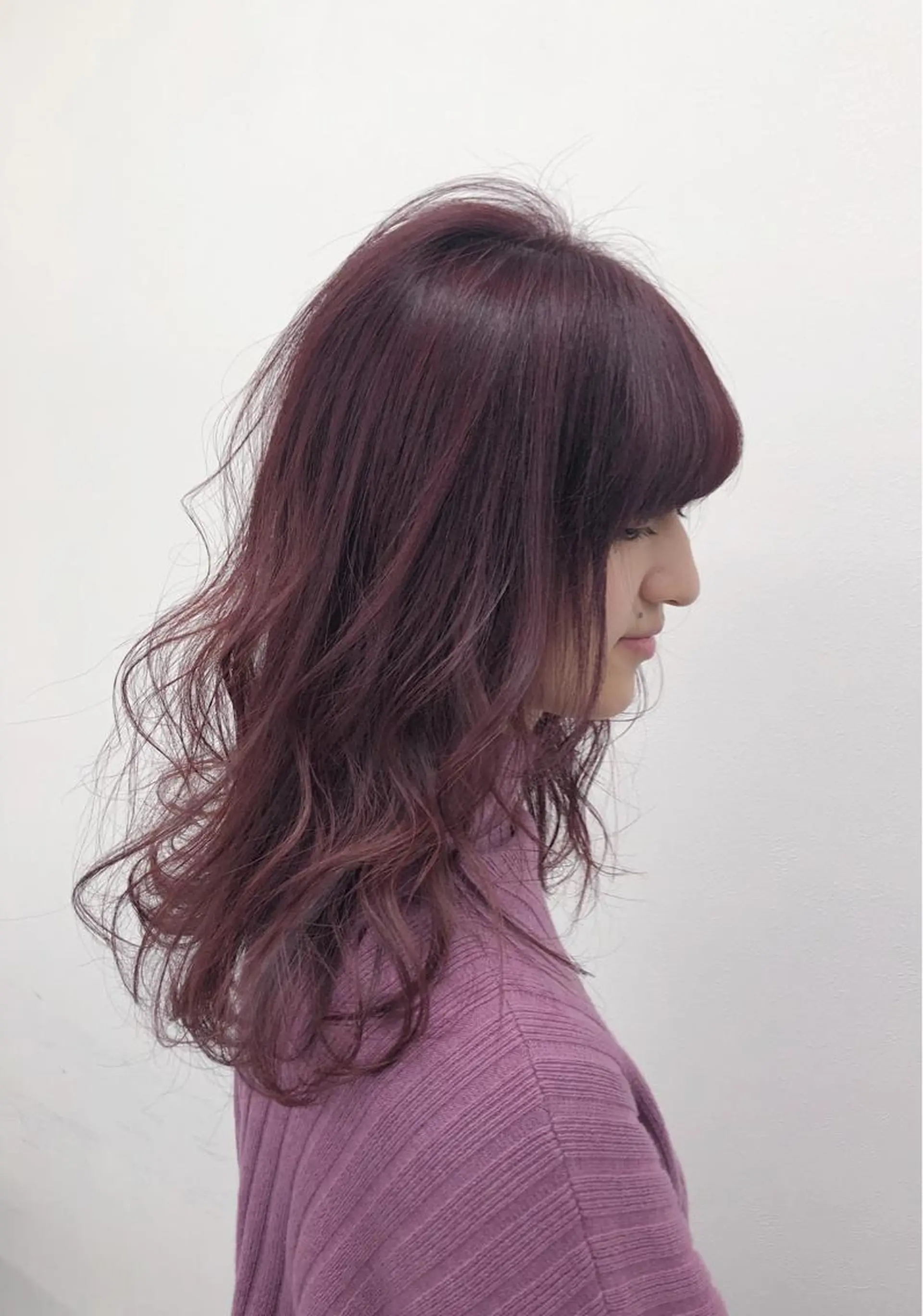 ミディアム カラー ヘアアレンジ 柔らかbeige モトキのヘアスタイル