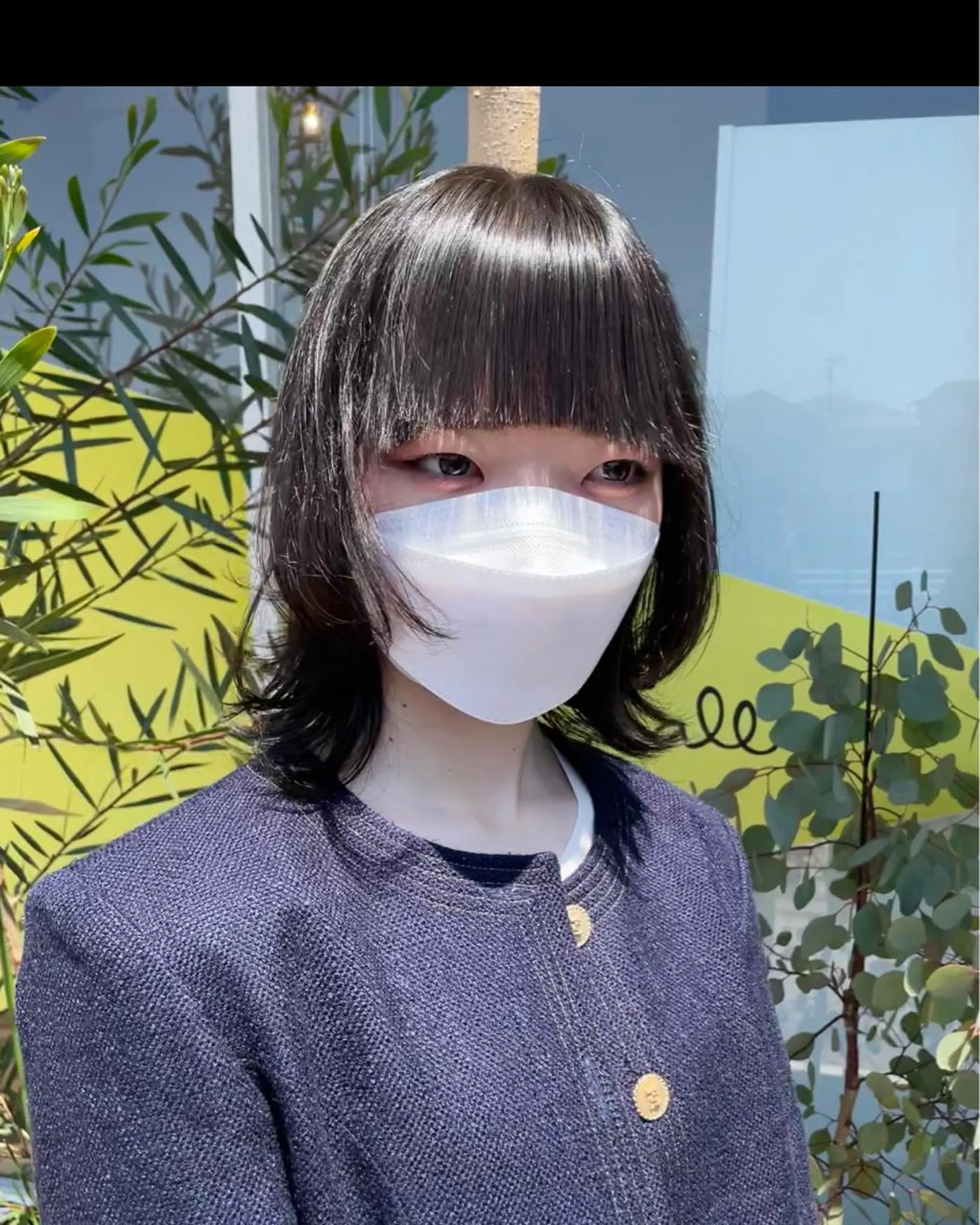 ミディアム ウルフカット 奥田 誠司のヘアスタイル