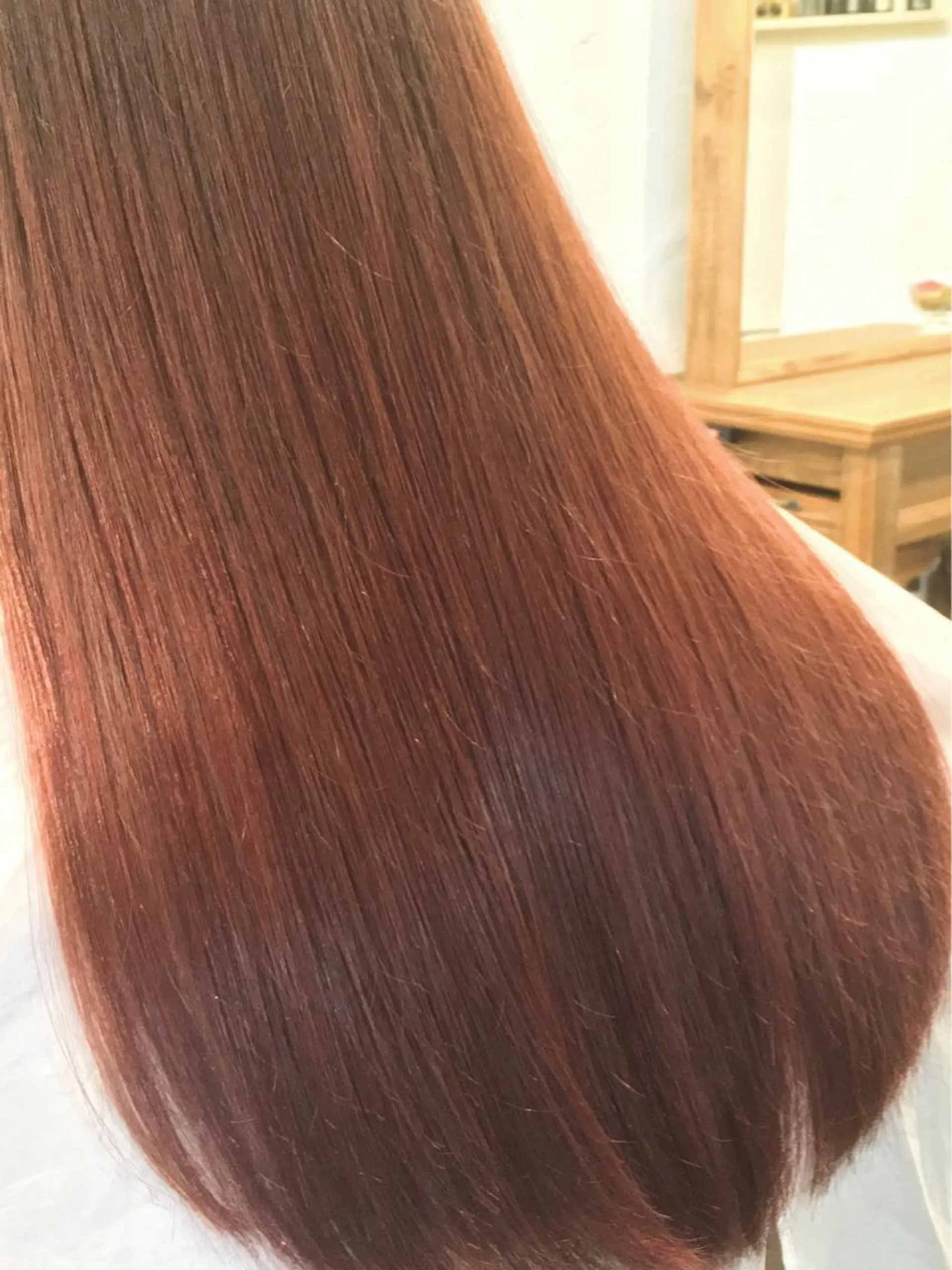 ロング 伸ばしかけ 縮毛矯正 縮毛矯正 千 田のヘアスタイル