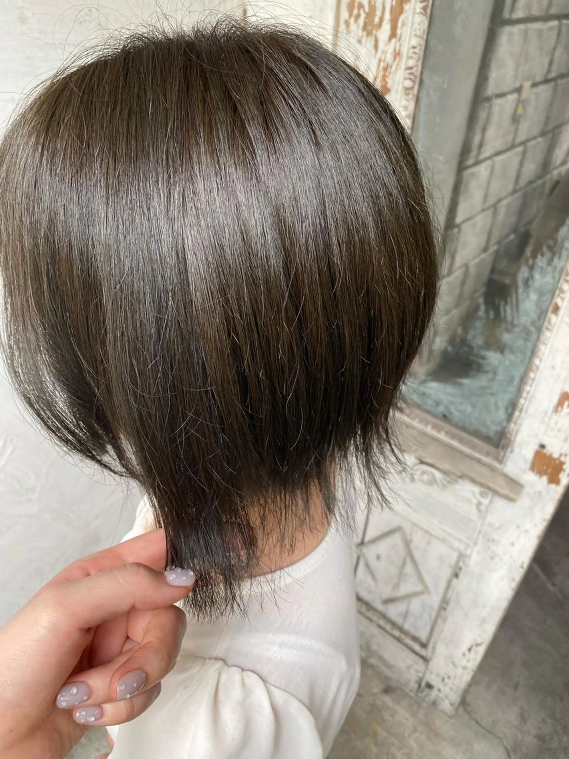 ショート カラー ブラウンカラー ダークブラウン お任せヘア☘️☘️ 及川渚のヘアスタイル