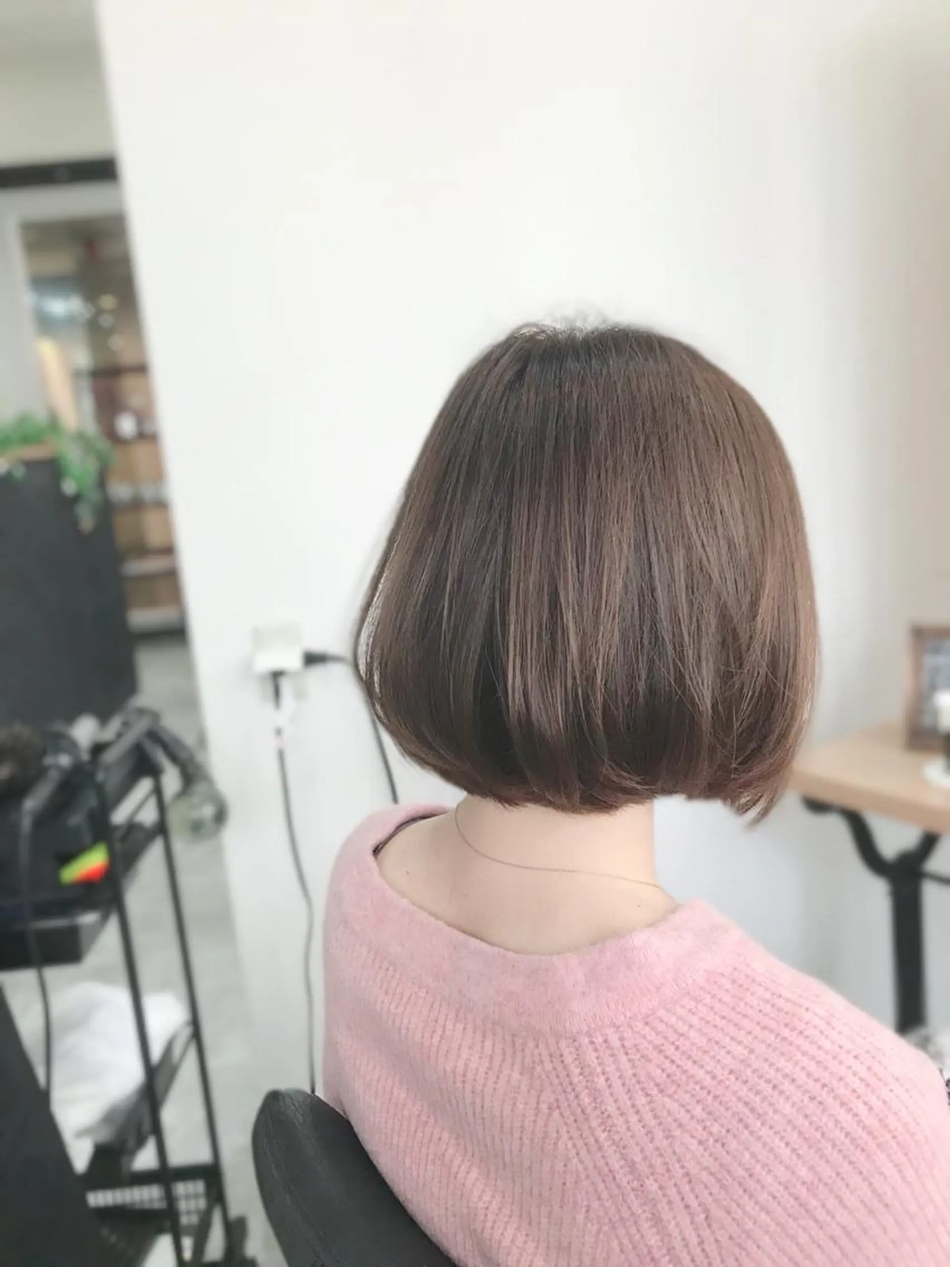 ミディアム カラー イルミナカラー ボブ 川崎 龍馬のヘアスタイル