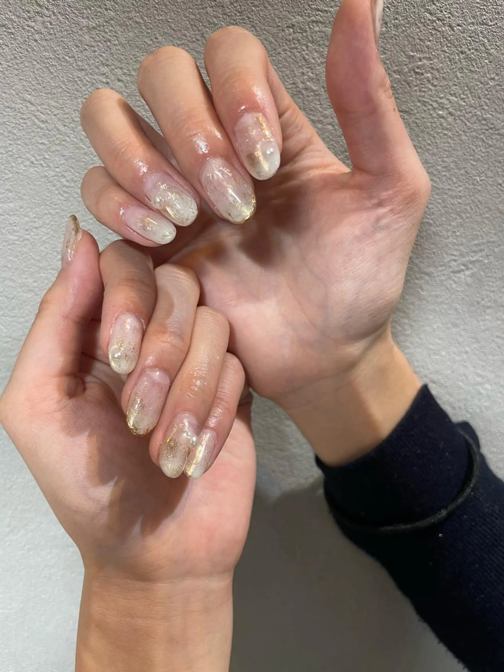 セミロング ネイル Crescent Eye濱谷のネイルデザイン