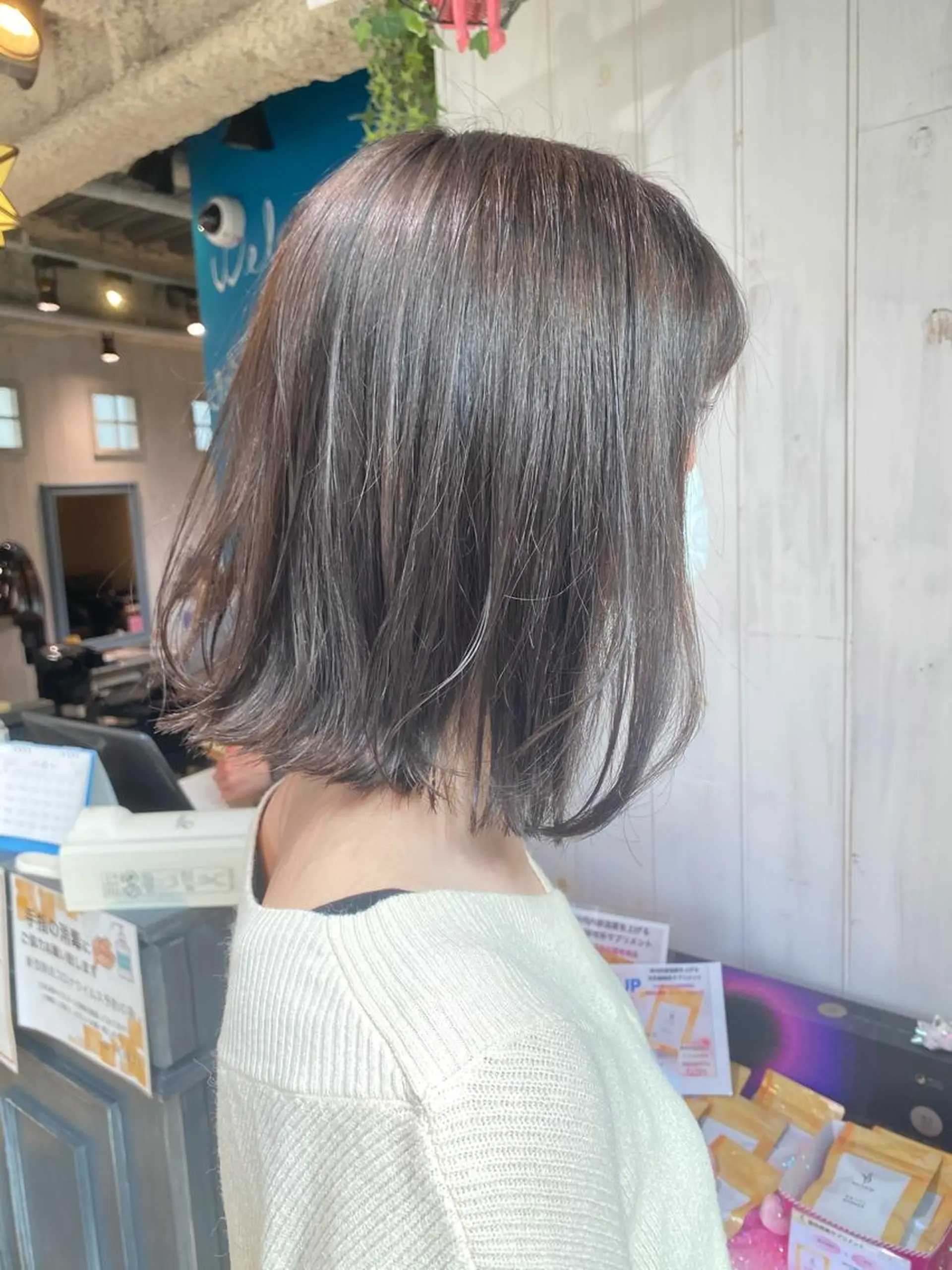 ミディアム カラー 縮毛矯正⭐️ TAKAHIROのヘアスタイル