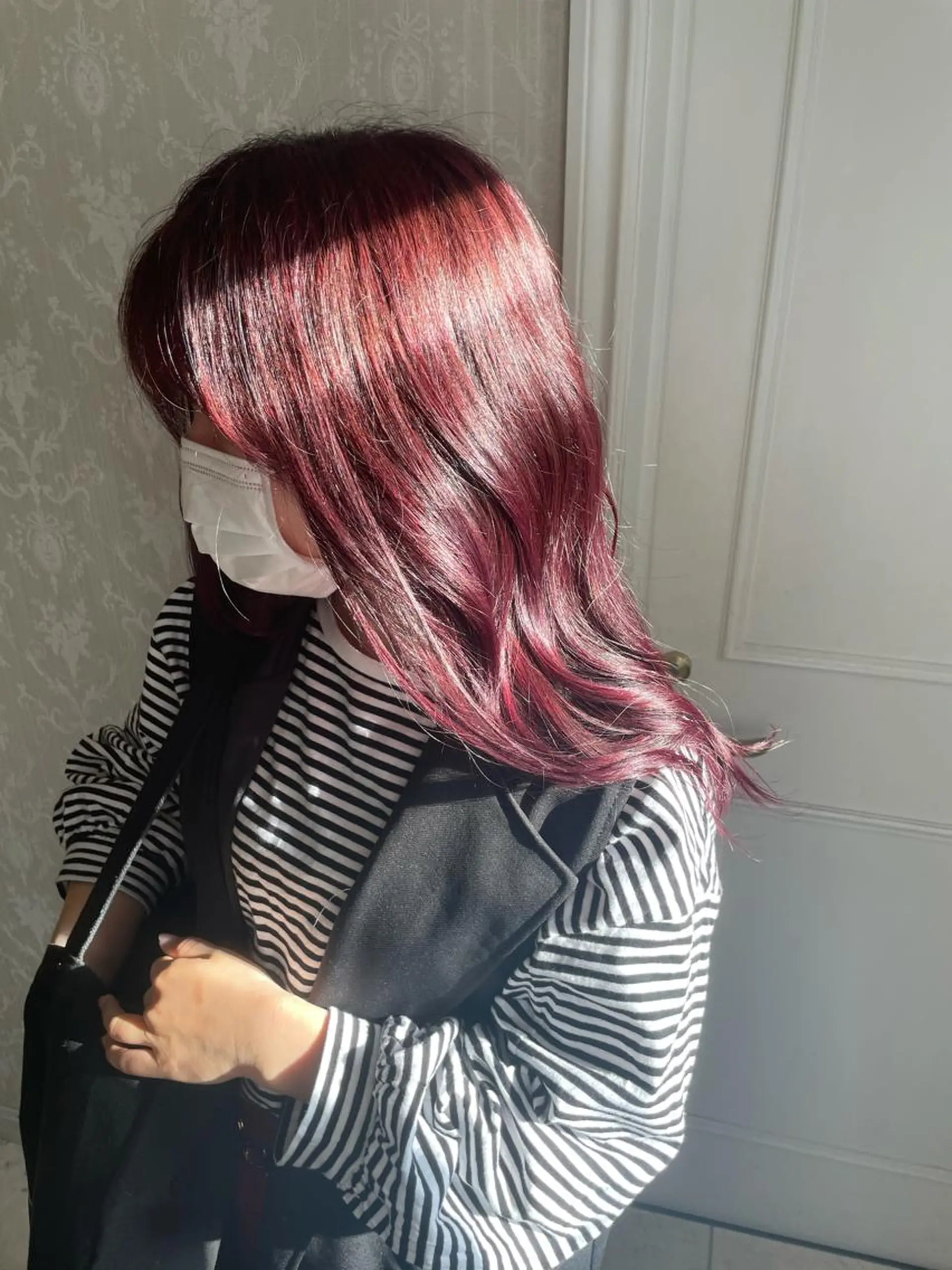 カラー ピンクカラー カット ヘアカラー トリートメント hair  studio A.R.S所属・烏丸/艶髪/レイヤー /韓国風/廣瀬尚輝のヘアスタイル