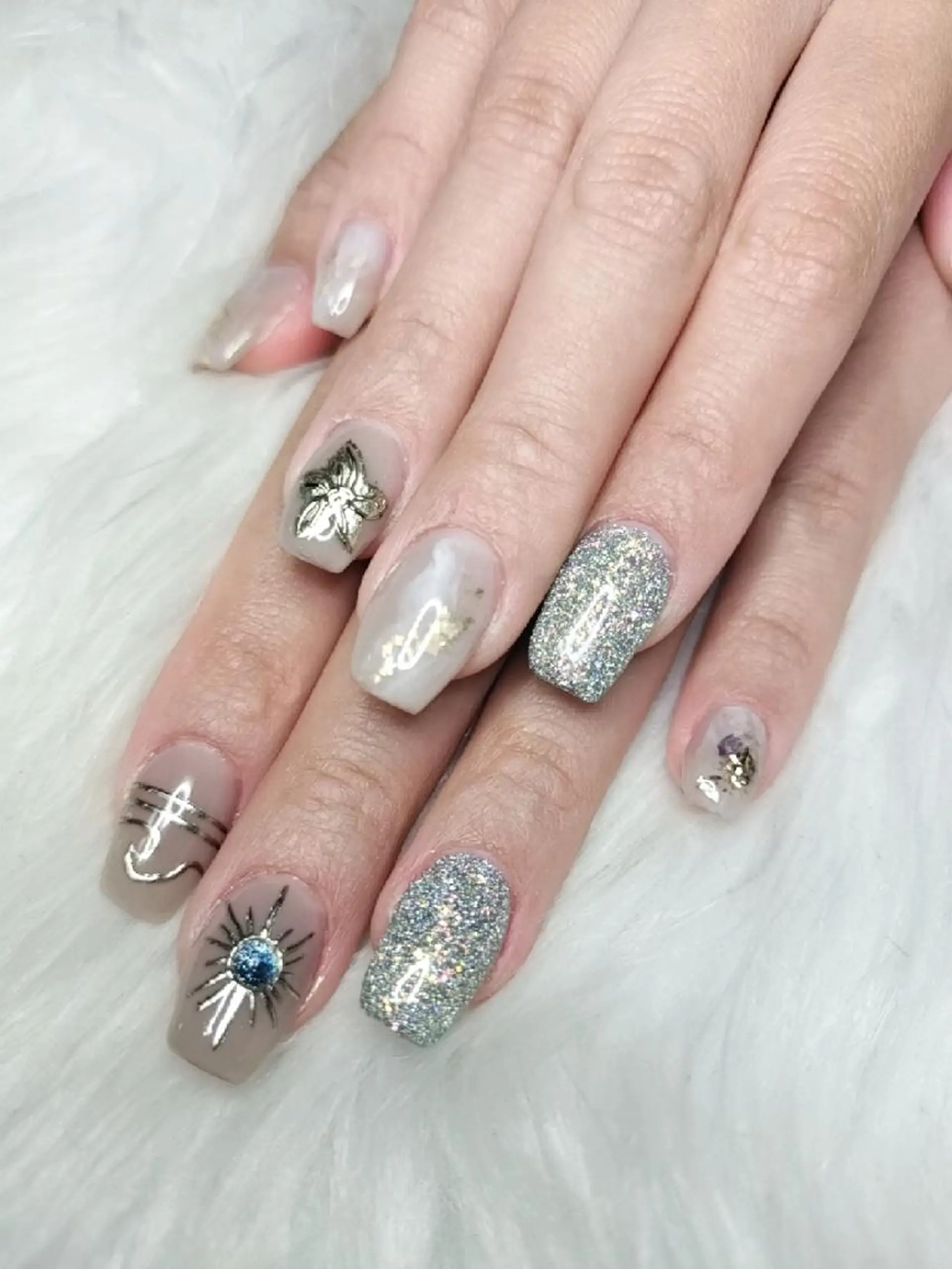 ネイル 長さ出し ハンドネイル Kame_ nail🐢💕のネイルデザイン