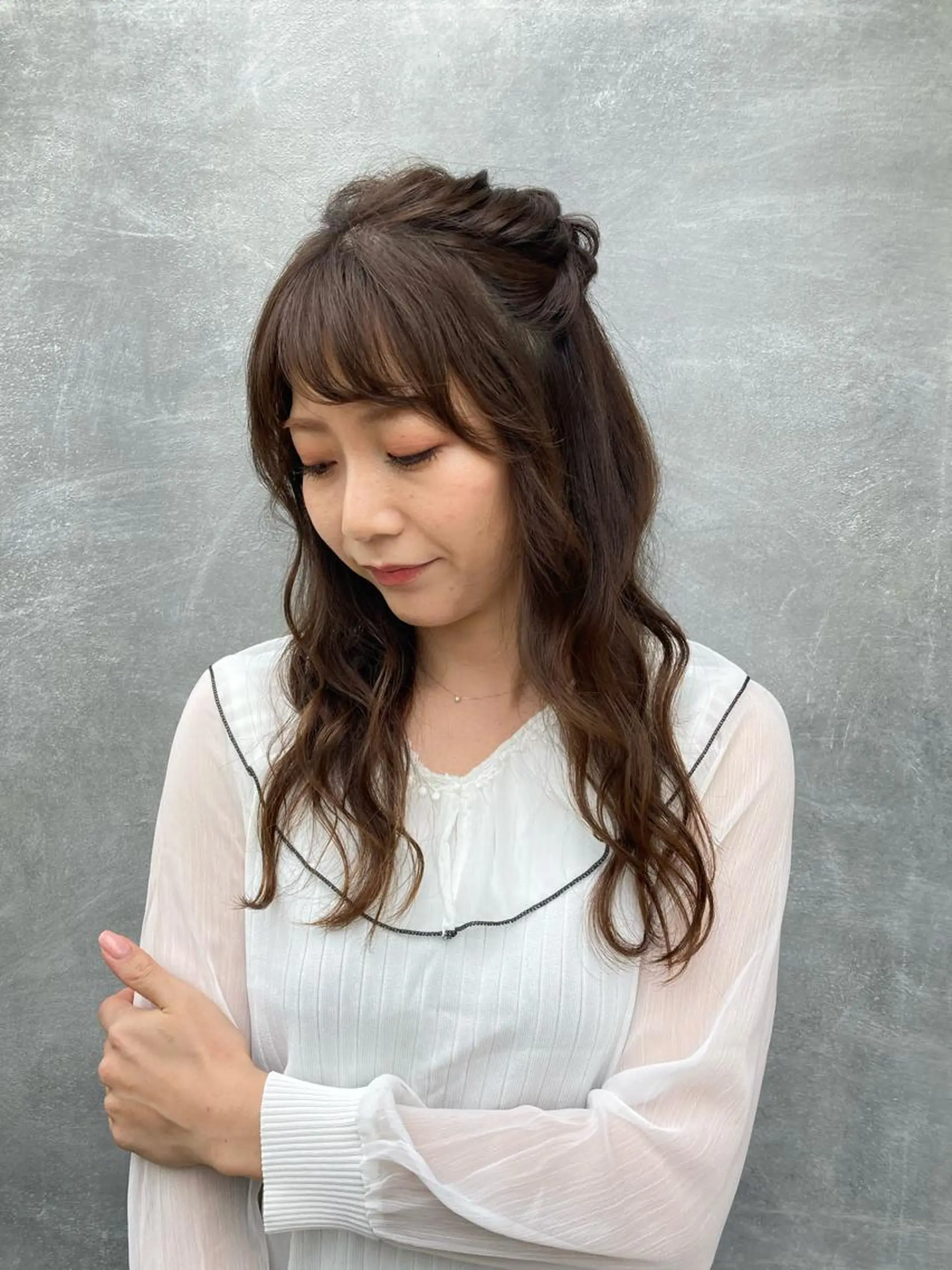 ロング ヘアアレンジ 片柳 美友季のヘアスタイル