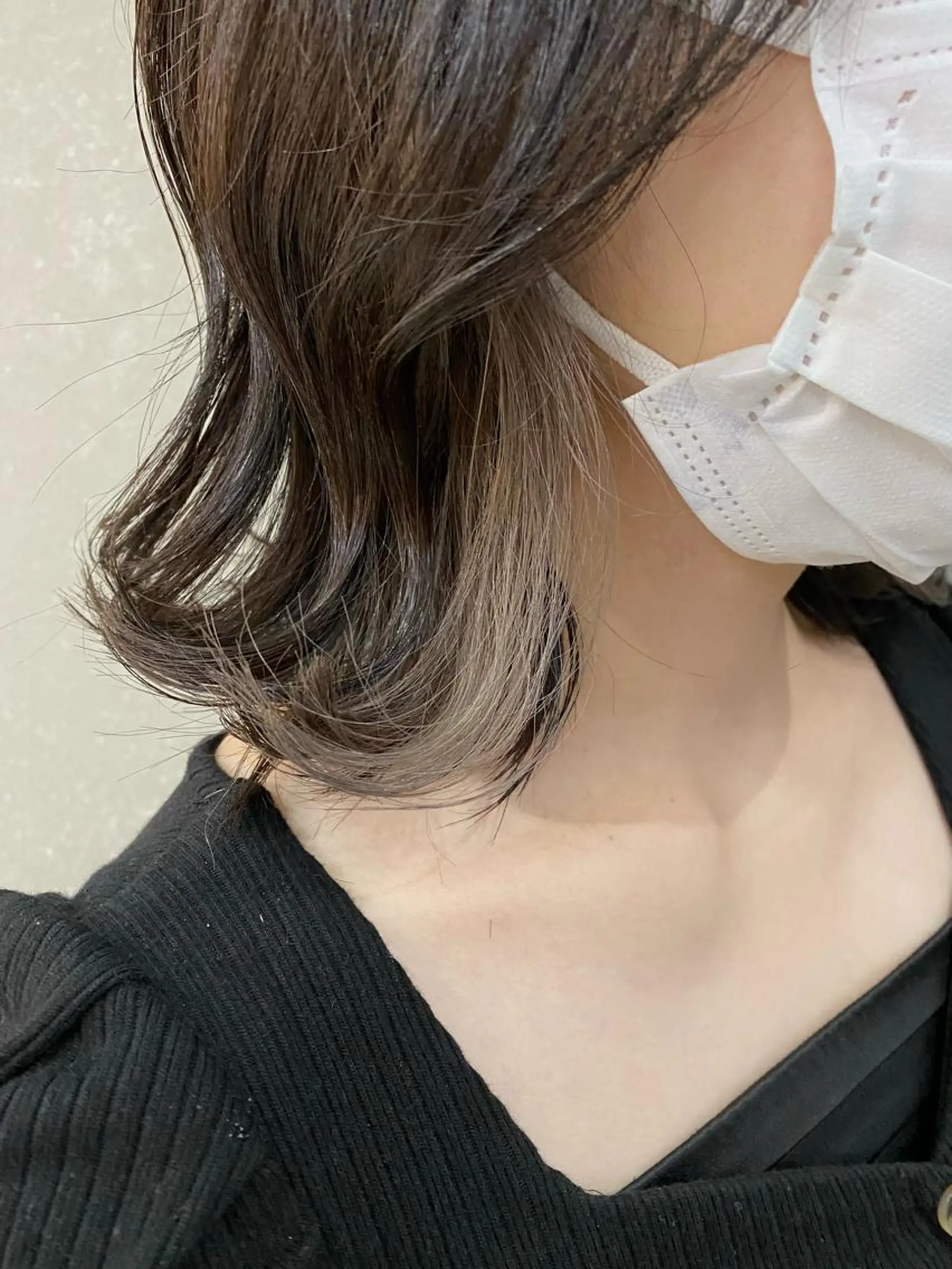 ショート カラー インナーカラー ボブ くびれヘア 韓国風ヘア VALETTE omotesando所属・原宿ボブ・髪質改善 輝来のヘアスタイル