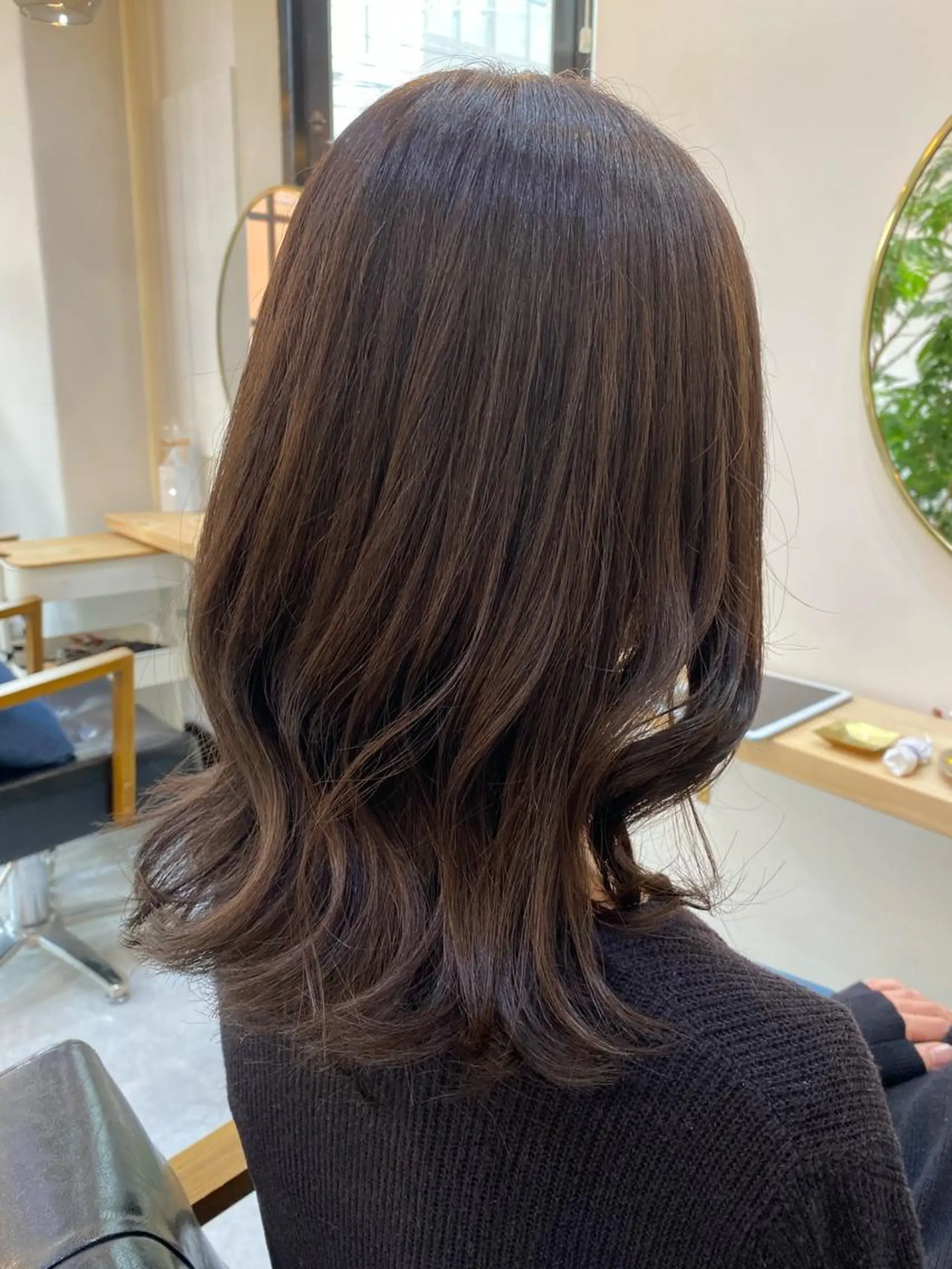 セミロング カラー イルミナカラー トリートメント カット ヘアカラー トリートメント ヘッドスパ CARICIA🌱 masaeのヘアスタイル