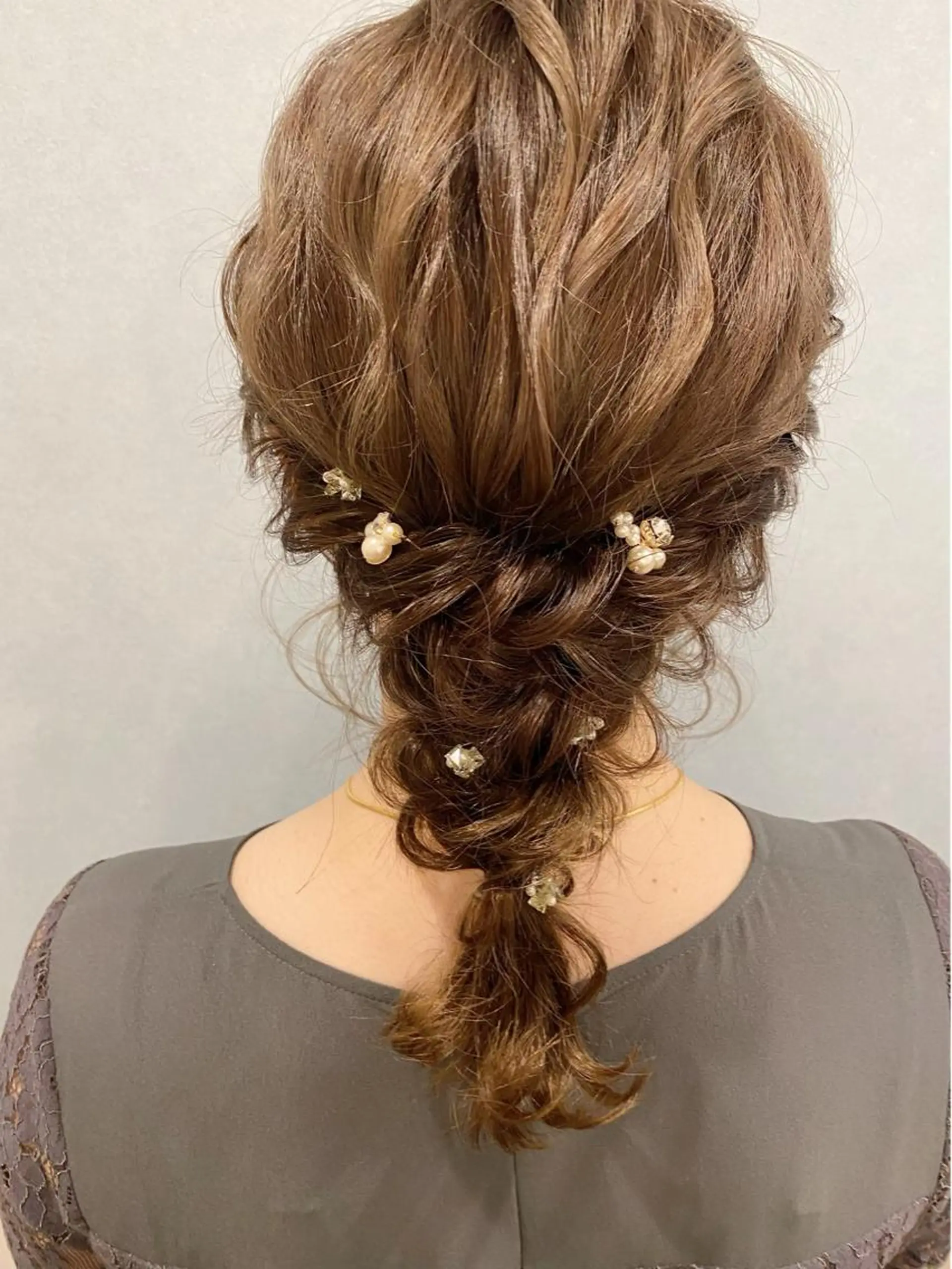 セミロング ヘアアレンジ セットサロン      ラフテル所属・大阪/ヘアアレンジ /似合わせset💐のヘアスタイル