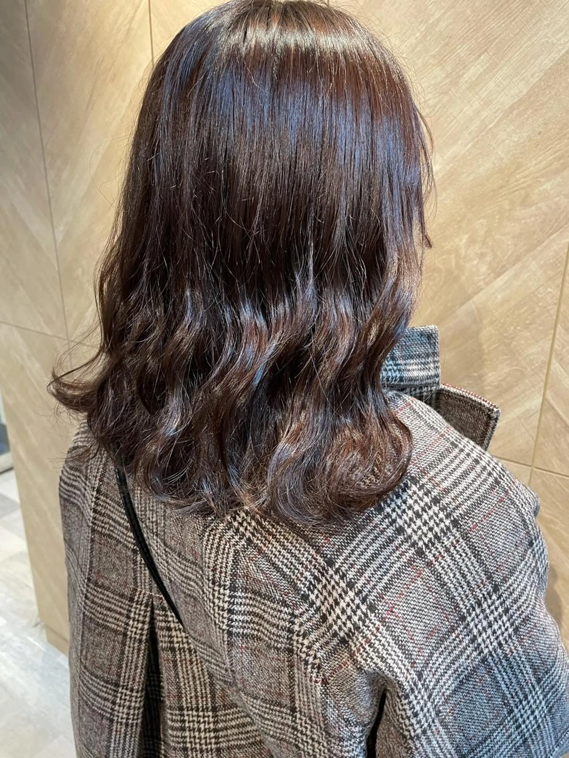 ミディアム カラー ベージュカラー ヘッドスパ 髪質改善美容室Lust所属・美容室Lust💚 嶋崎 鷹のヘアスタイル