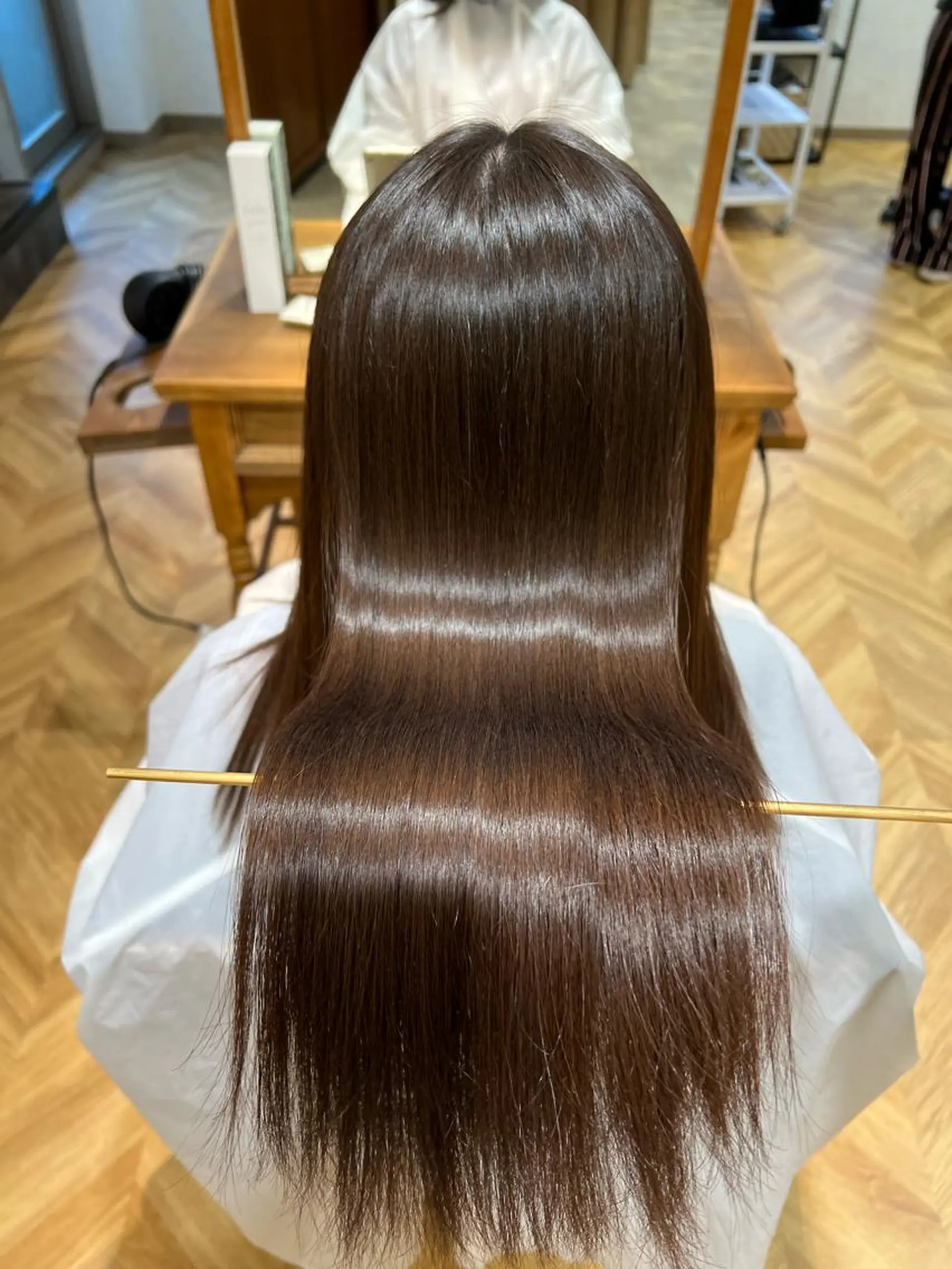 ロング ARIA💎縮毛矯正 ブリーチ💎複雑履歴のヘアスタイル