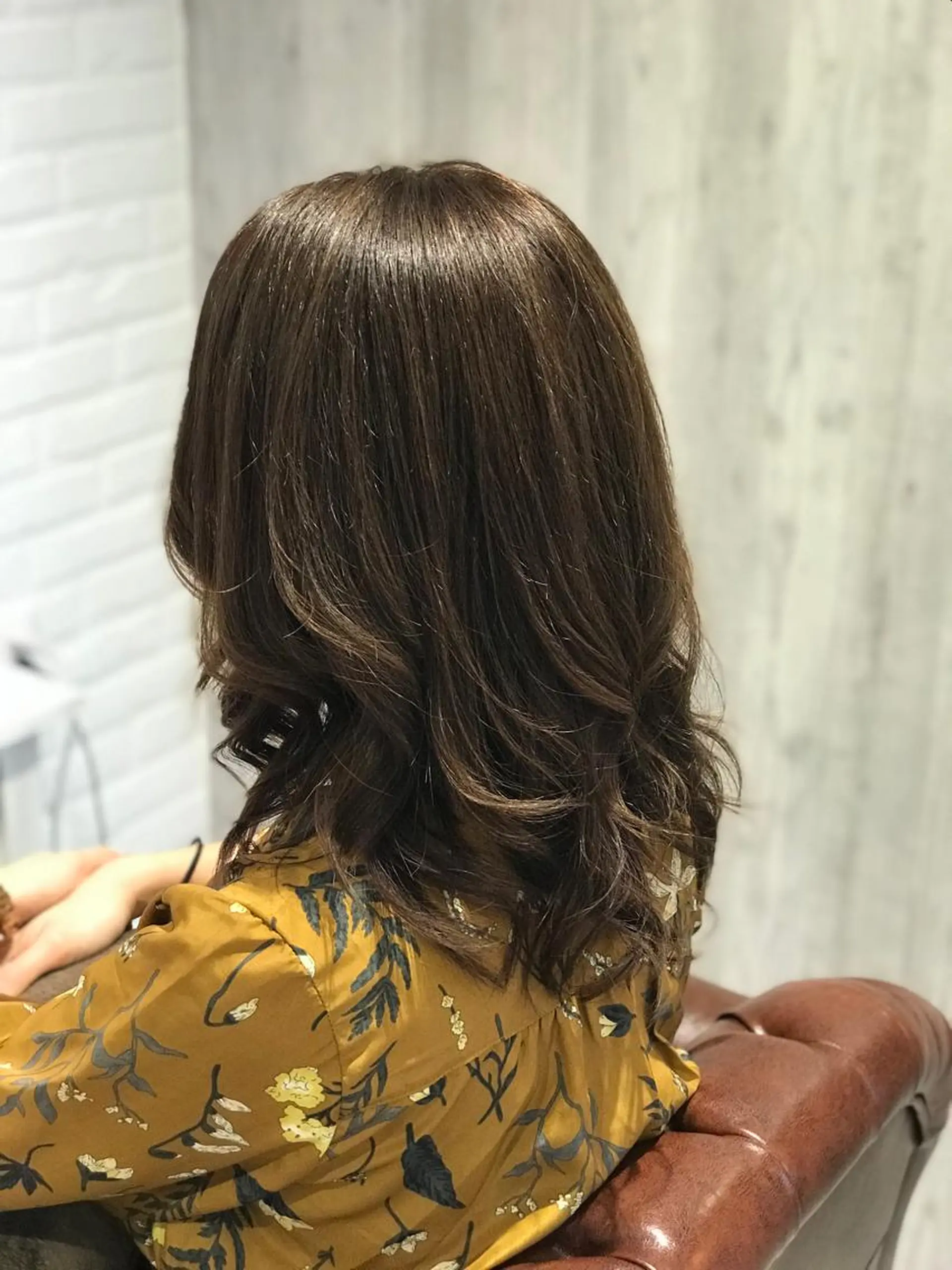 セミロング カラー Renatus店長 金子裕美のヘアスタイル