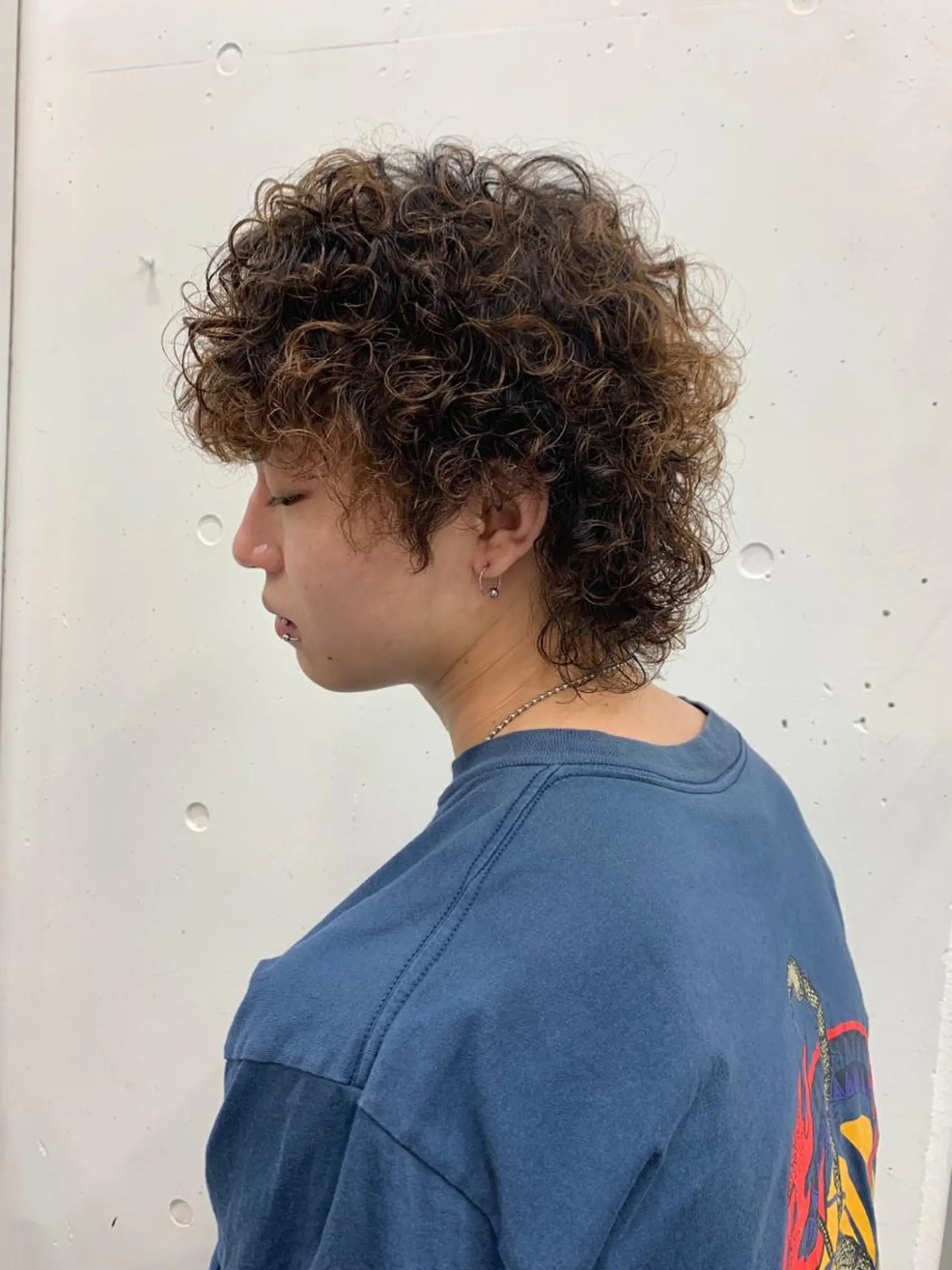 ミディアム ミディアムパーマ カット パーマ fifth所属・きたみ すずのヘアスタイル