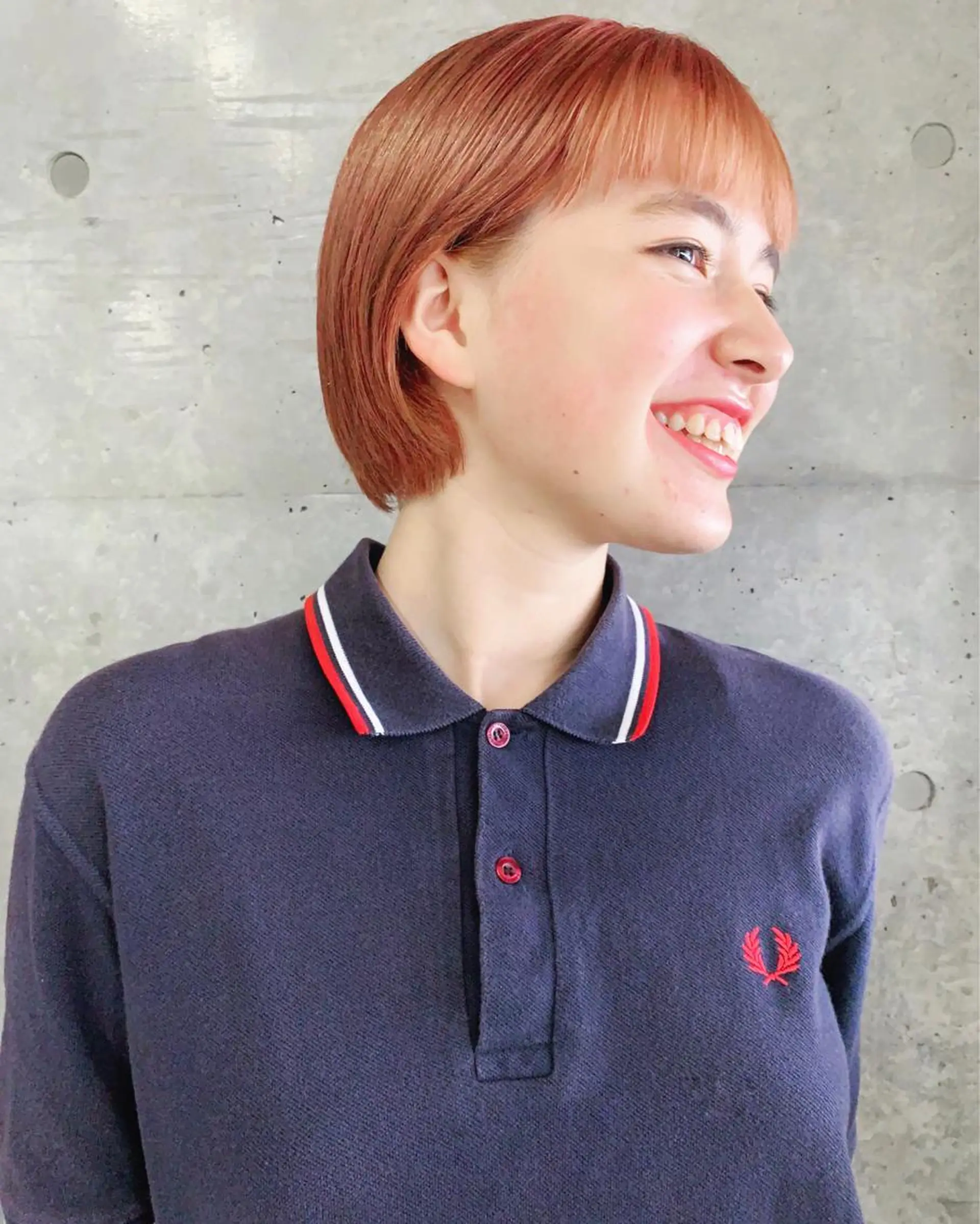 ショート カラー ボブパーマコテ巻き風 パーマNo1深江秀平のヘアスタイル